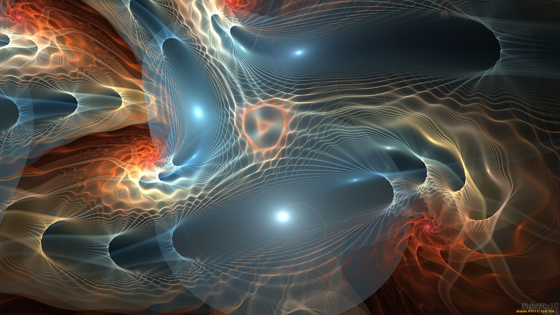 3д, графика, fractal, фракталы, узор