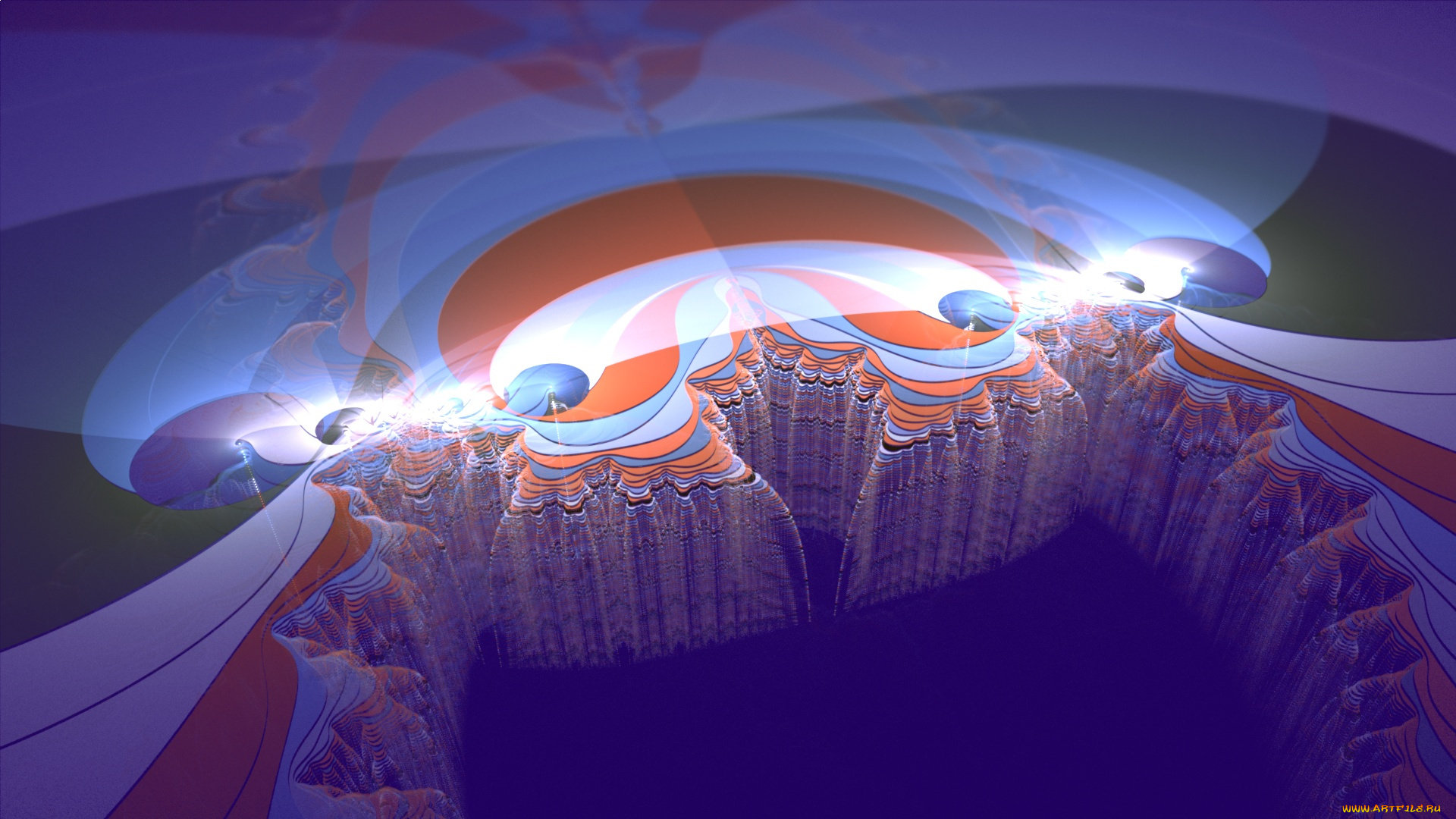 3д, графика, fractal, фракталы, узор, фон, цвета
