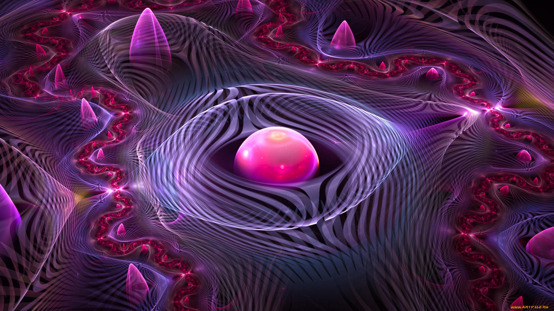 3д, графика, fractal, фракталы, узор, фон, цвета