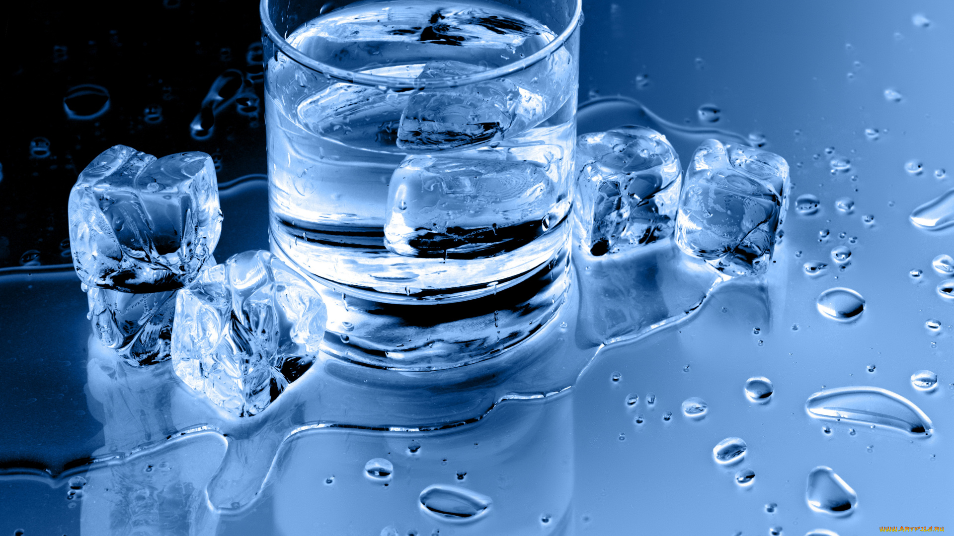 еда, напитки, кубики, льда, вода