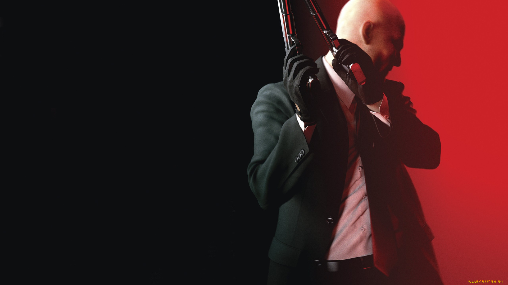 hitman, absolution, видео, игры, киллер, лысый, оружие, пистолеты