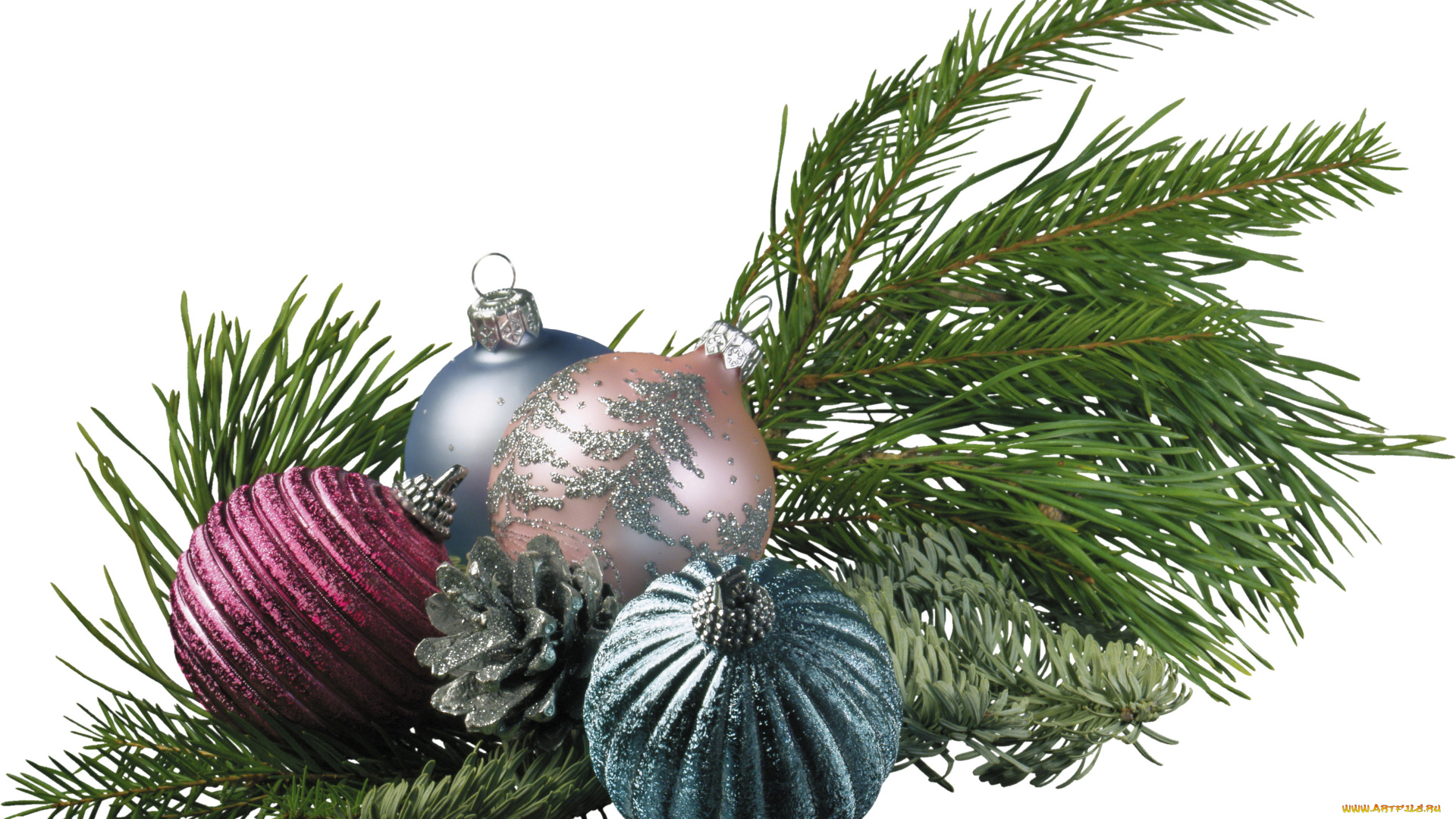 праздничные, шарики, новый, год