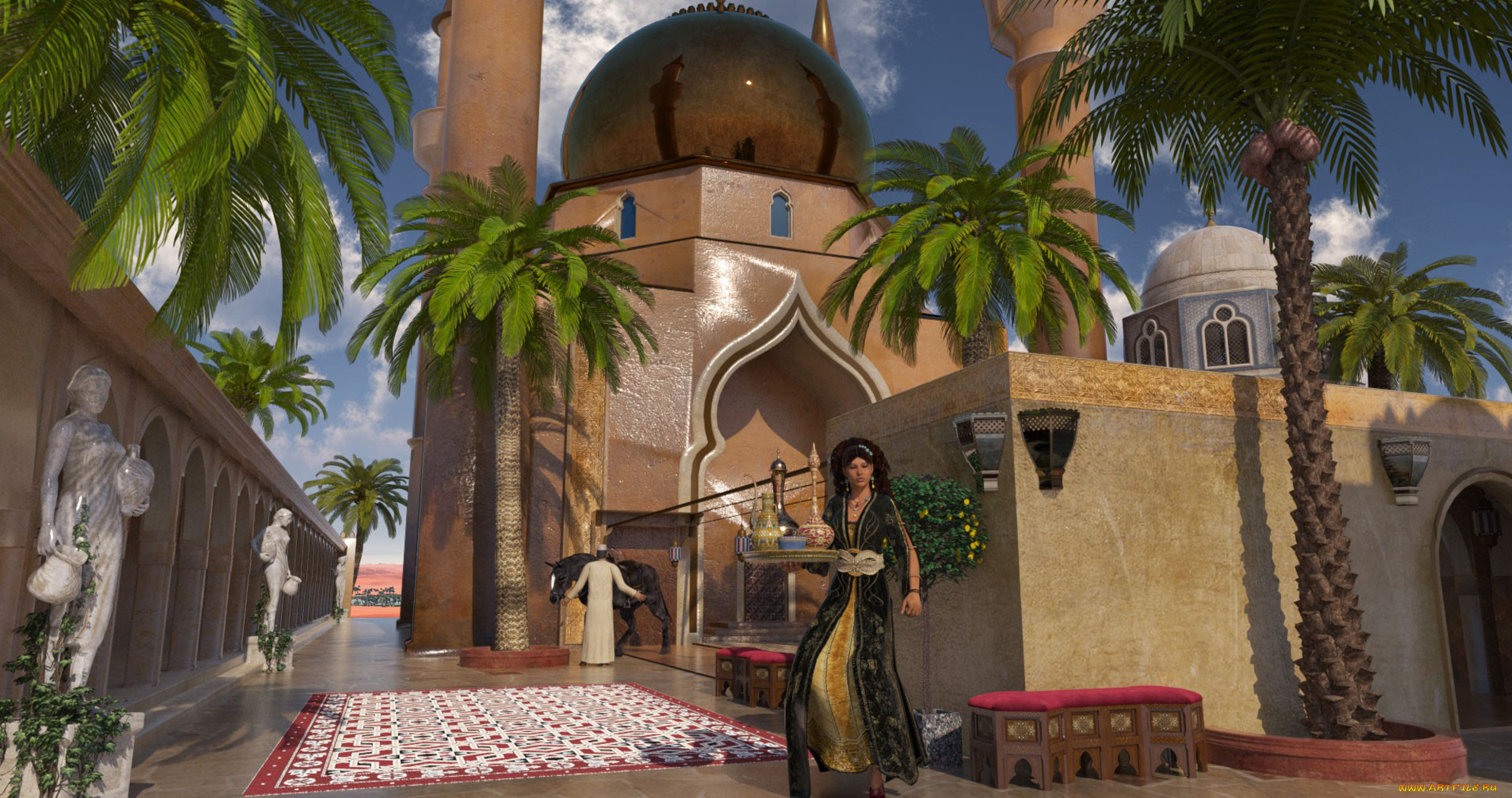 3д, графика, people, люди, morroccan-dreams