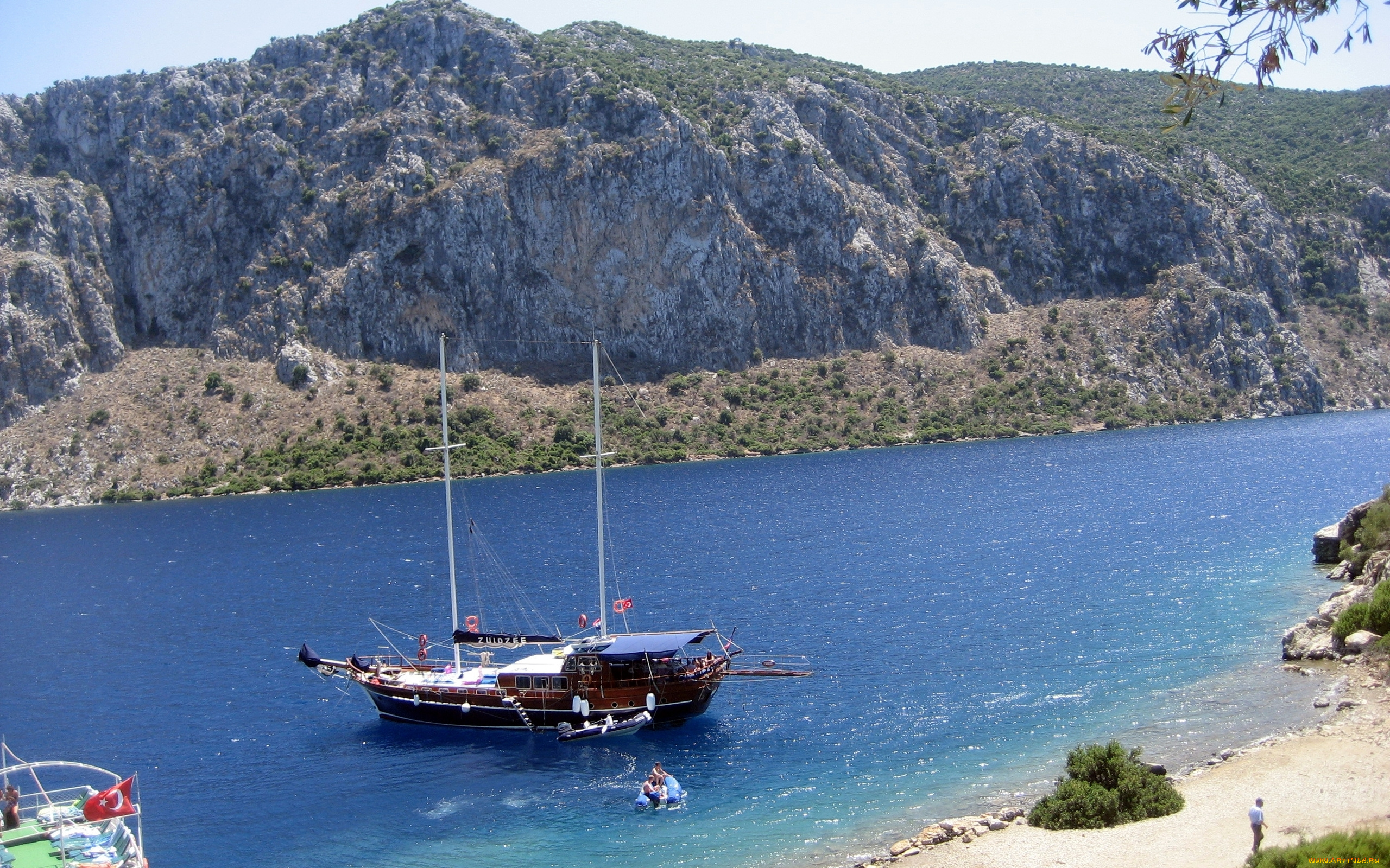 dalaman, marmaris, turkey, природа, побережье, яхта, горы, море