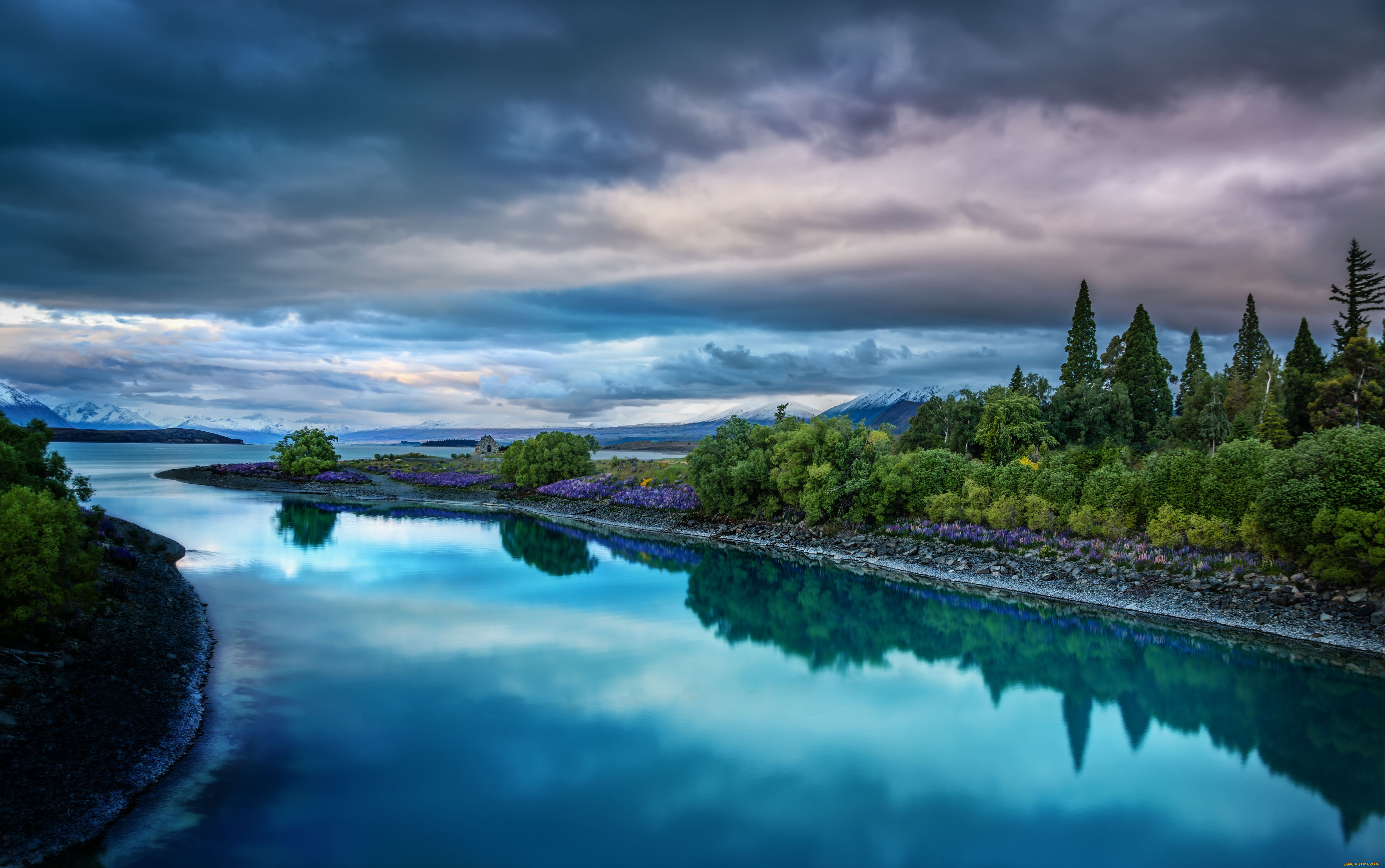 lake, tekapo, new, zealand, природа, реки, озера, озеро, текапо, новая, зеландия, отражение, пейзаж