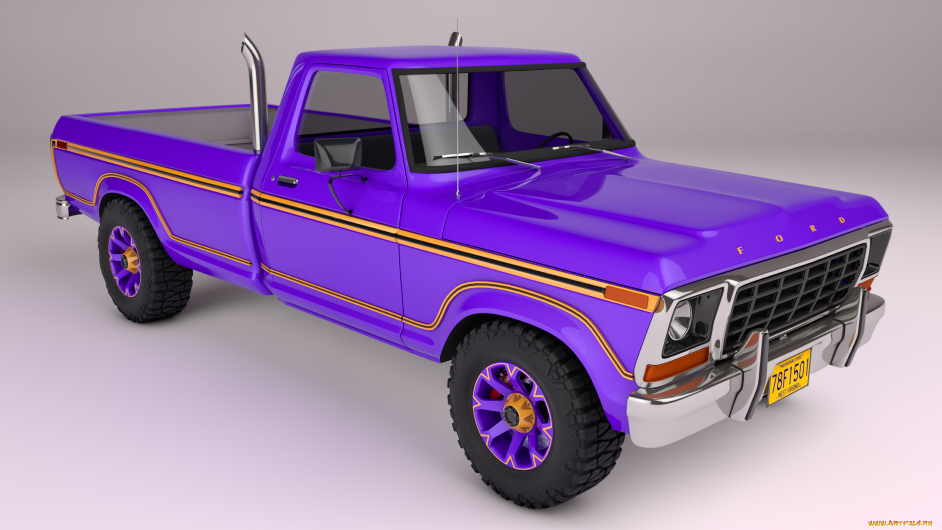 автомобили, 3д, 1978, ford, f150