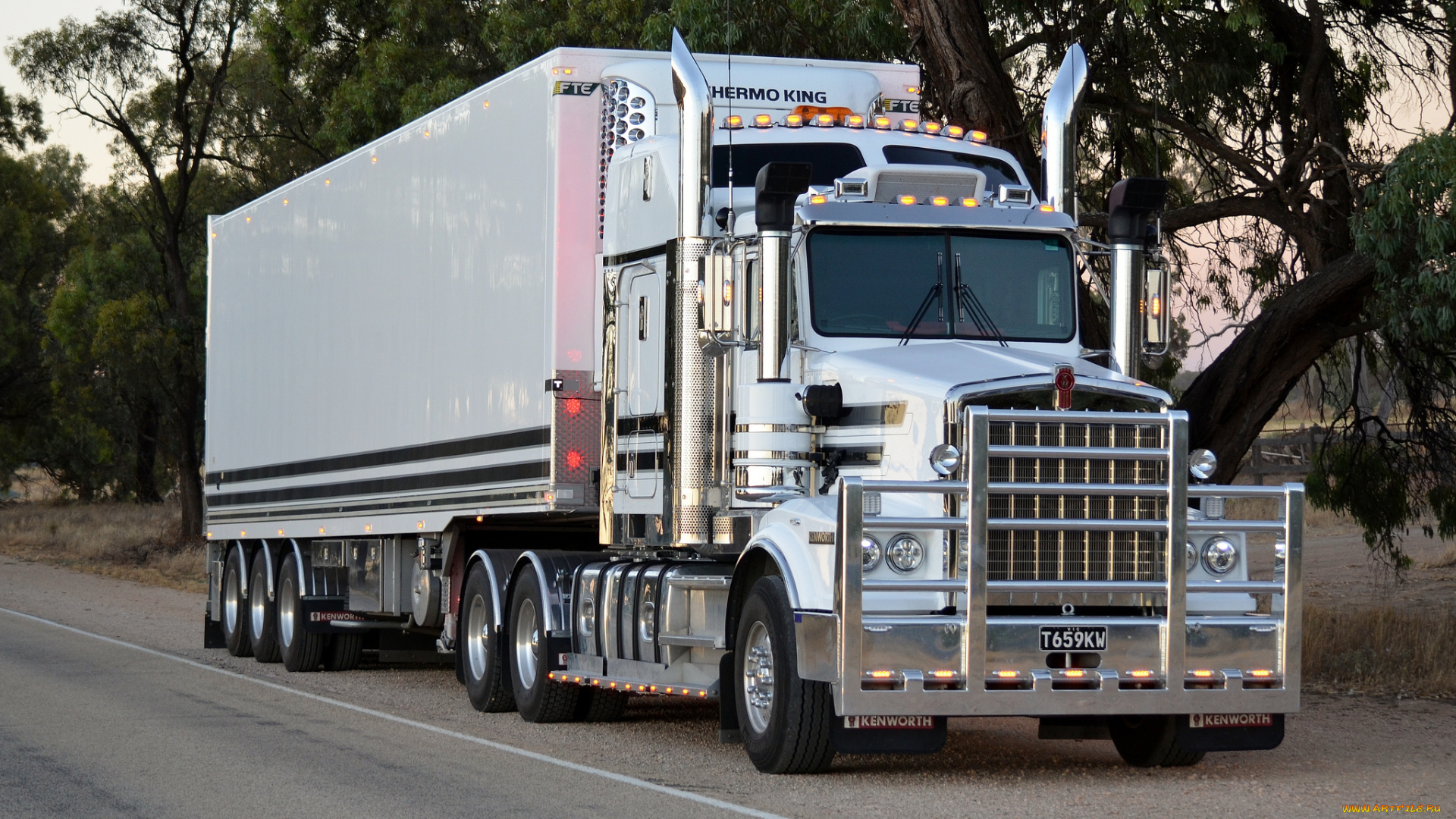 kenworth, автомобили, сша, автобусы, грузовые, truck, company, колеса, фура, сила, скорость, трасса, лето