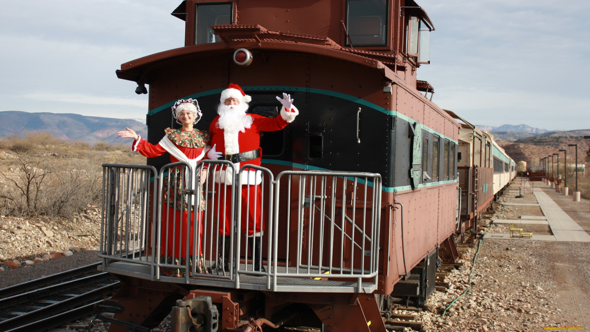 техника, поезда, снегурочка, дед, мороз, поезд