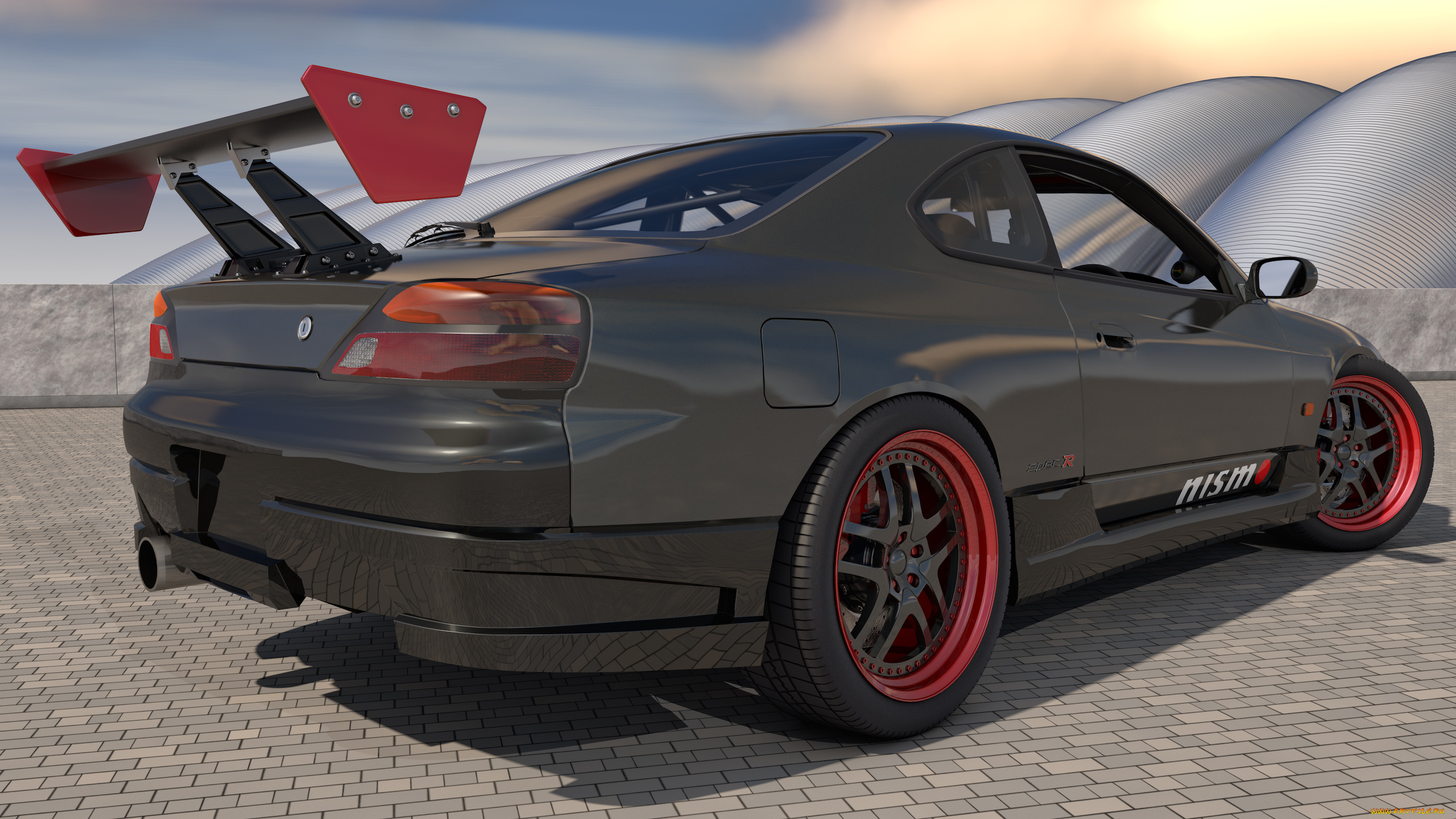 автомобили, 3д, 2000, nissan, silvia, s15, spec, r