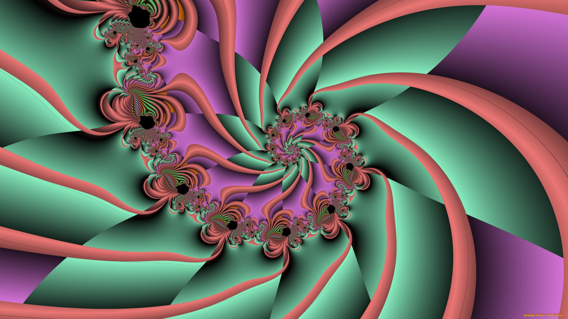 3д, графика, фракталы, , fractal, цвета, фон, узор