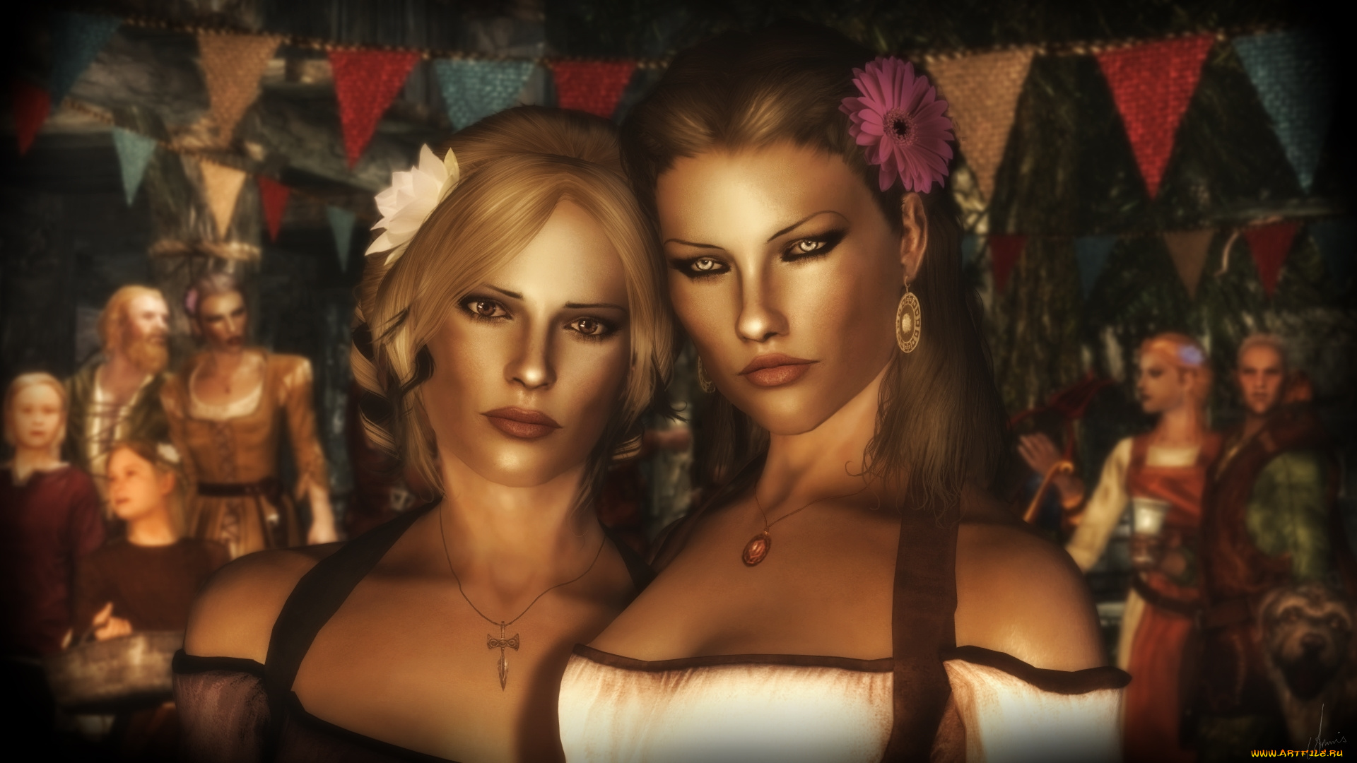 3д, графика, люди, , people, фон, взгляд, девушки