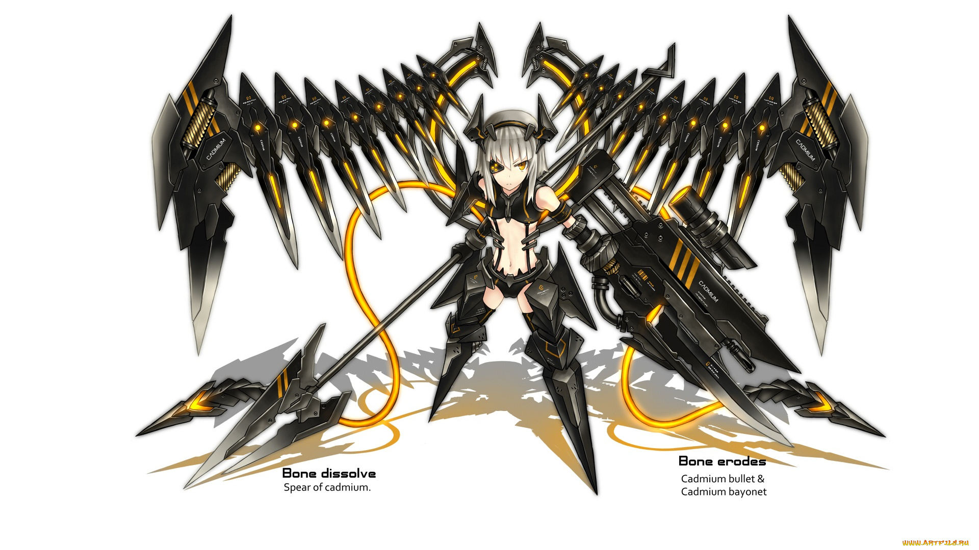 аниме, оружие, , техника, , технологии, фон, девушка, железо, арт, gia, технологии, взгляд, киборг