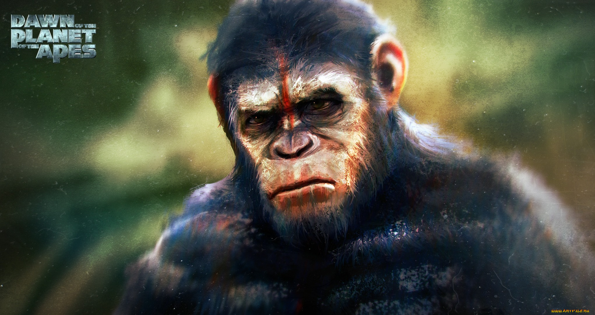 рисованное, кино, planet, цезарь, революция, обезьян, планета, apes, dawn, of, the