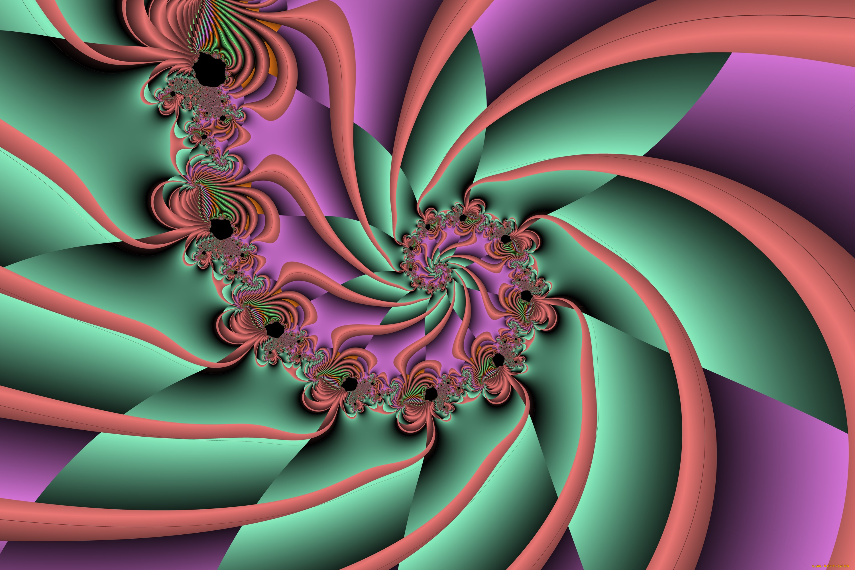 3д, графика, фракталы, , fractal, цвета, фон, узор