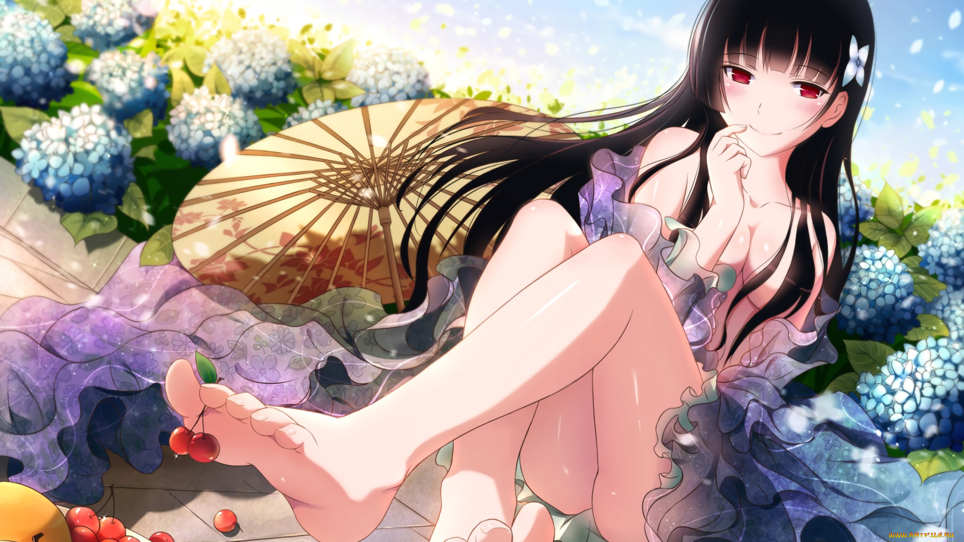 аниме, sankarea, sanka, rea, xiao, ren, девушка, эротика, арт