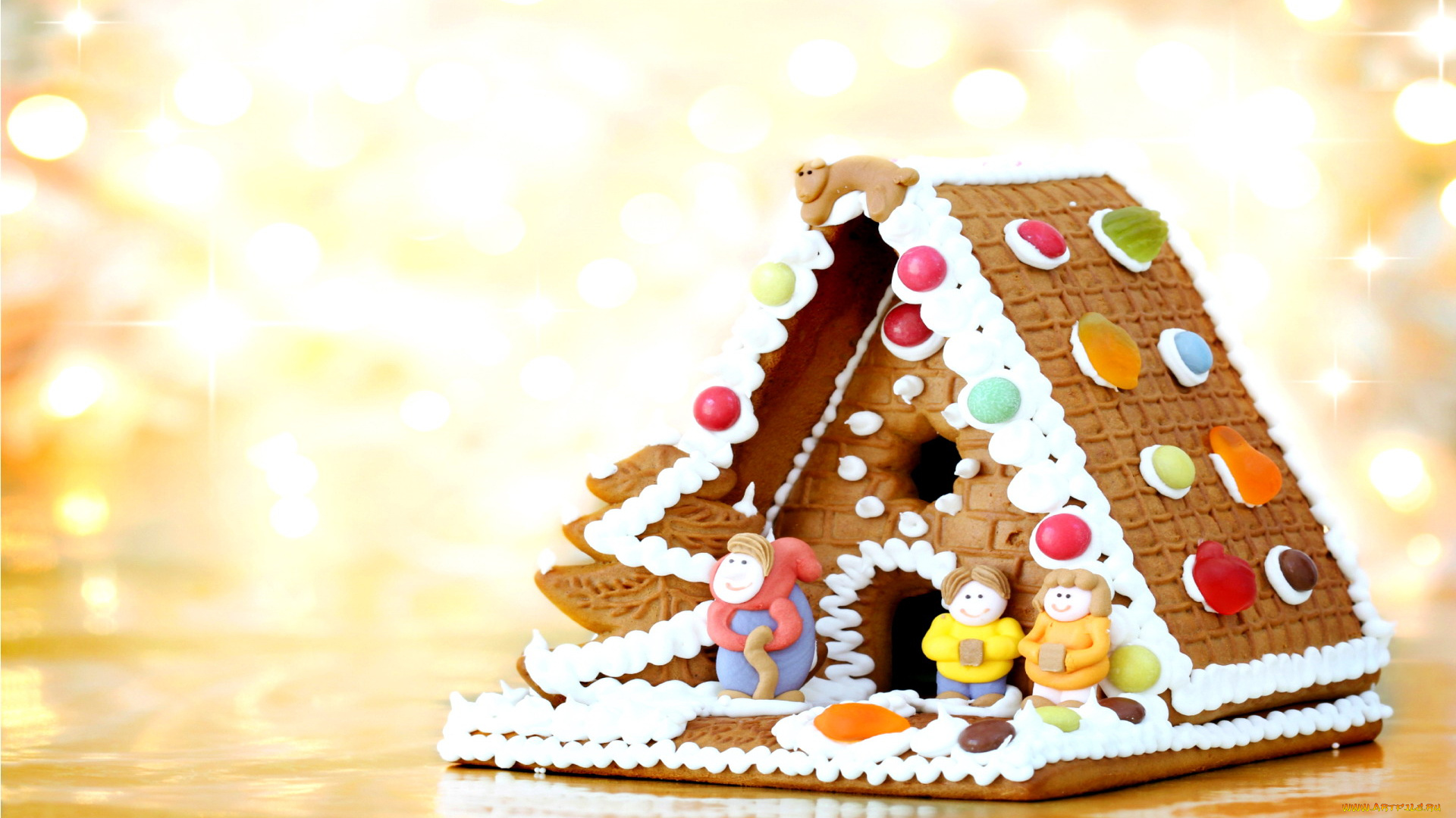 праздничные, угощения, пряничный, домик