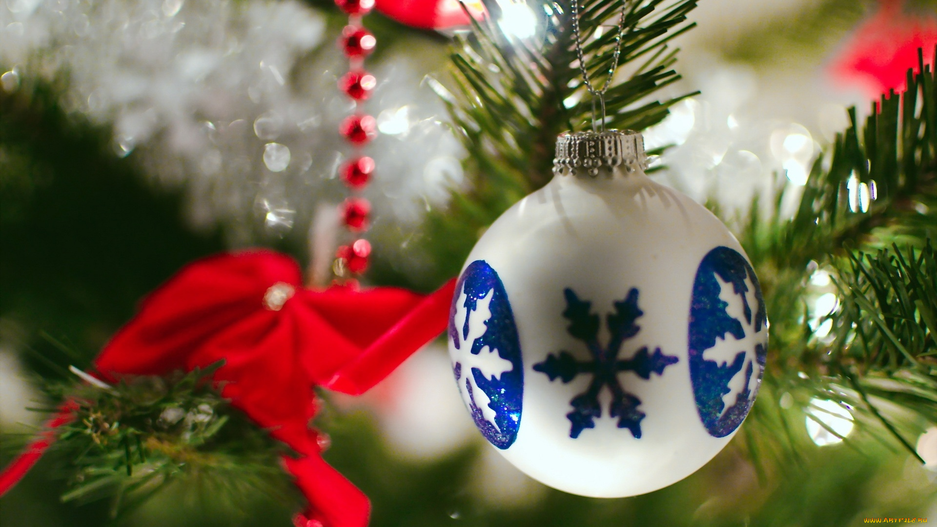 праздничные, украшения, шар, ёлка