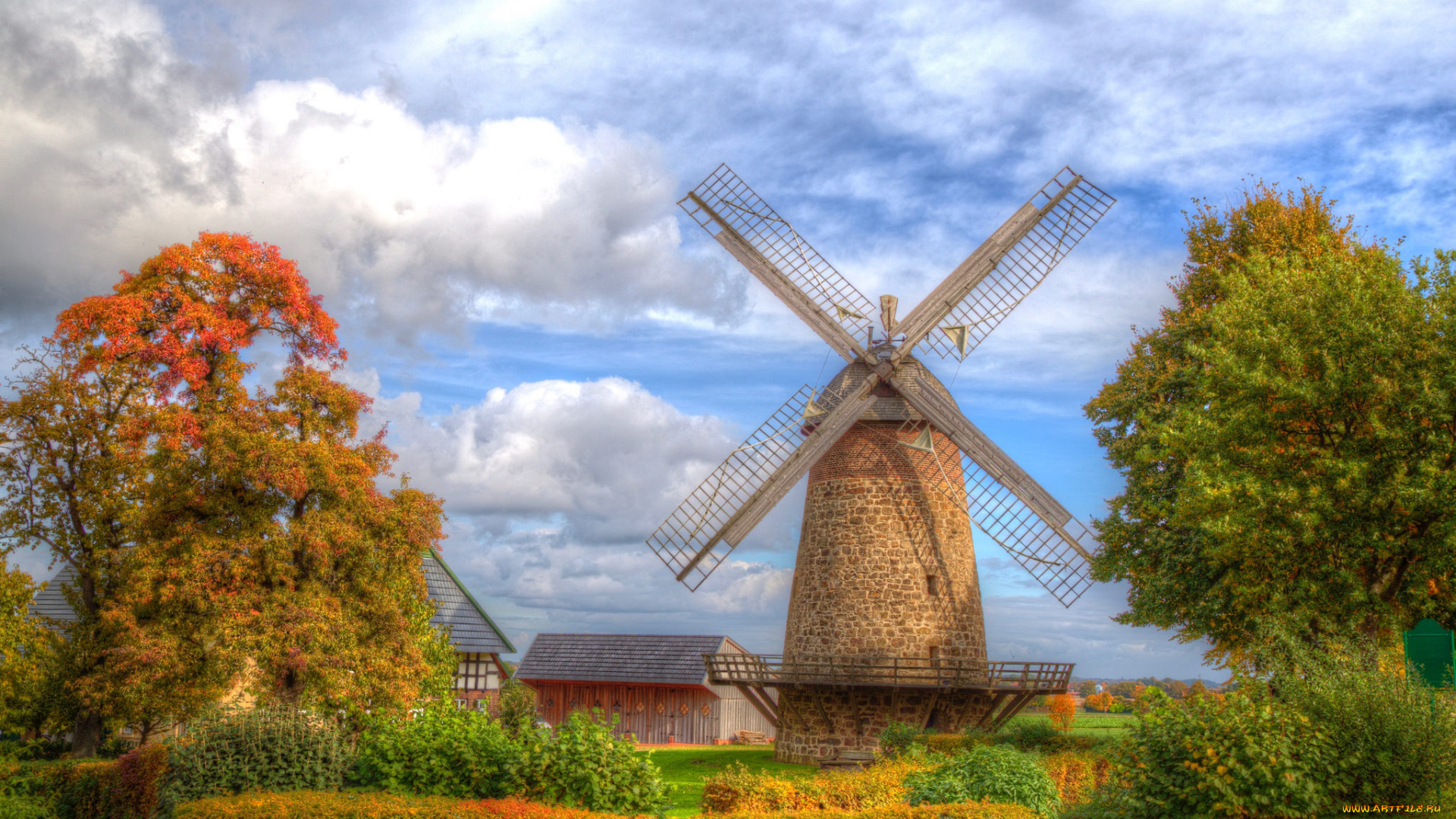 разное, мельницы, мельня