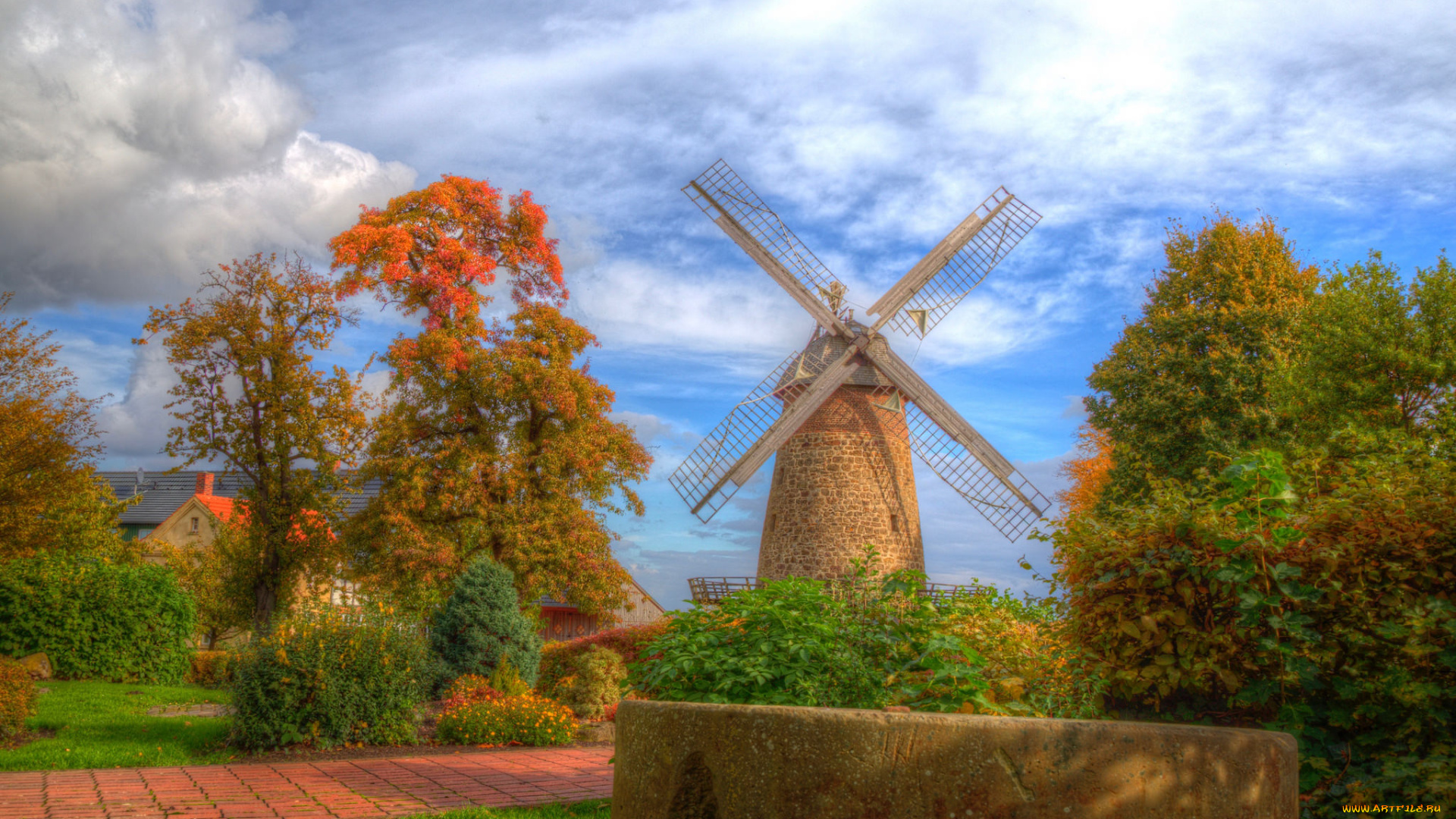 разное, мельницы, мельня