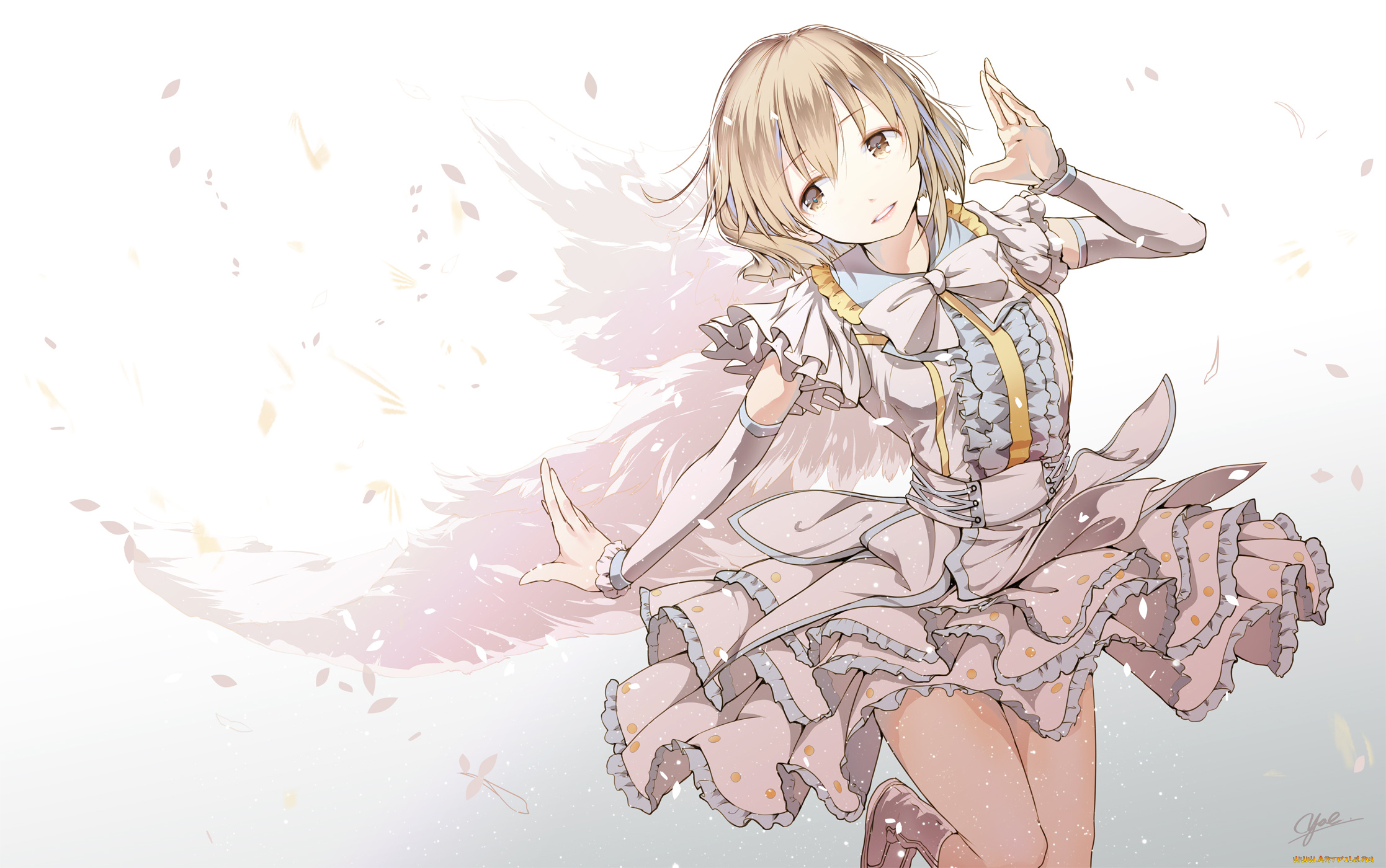 аниме, idolm@ster, hagiwara, yukiho