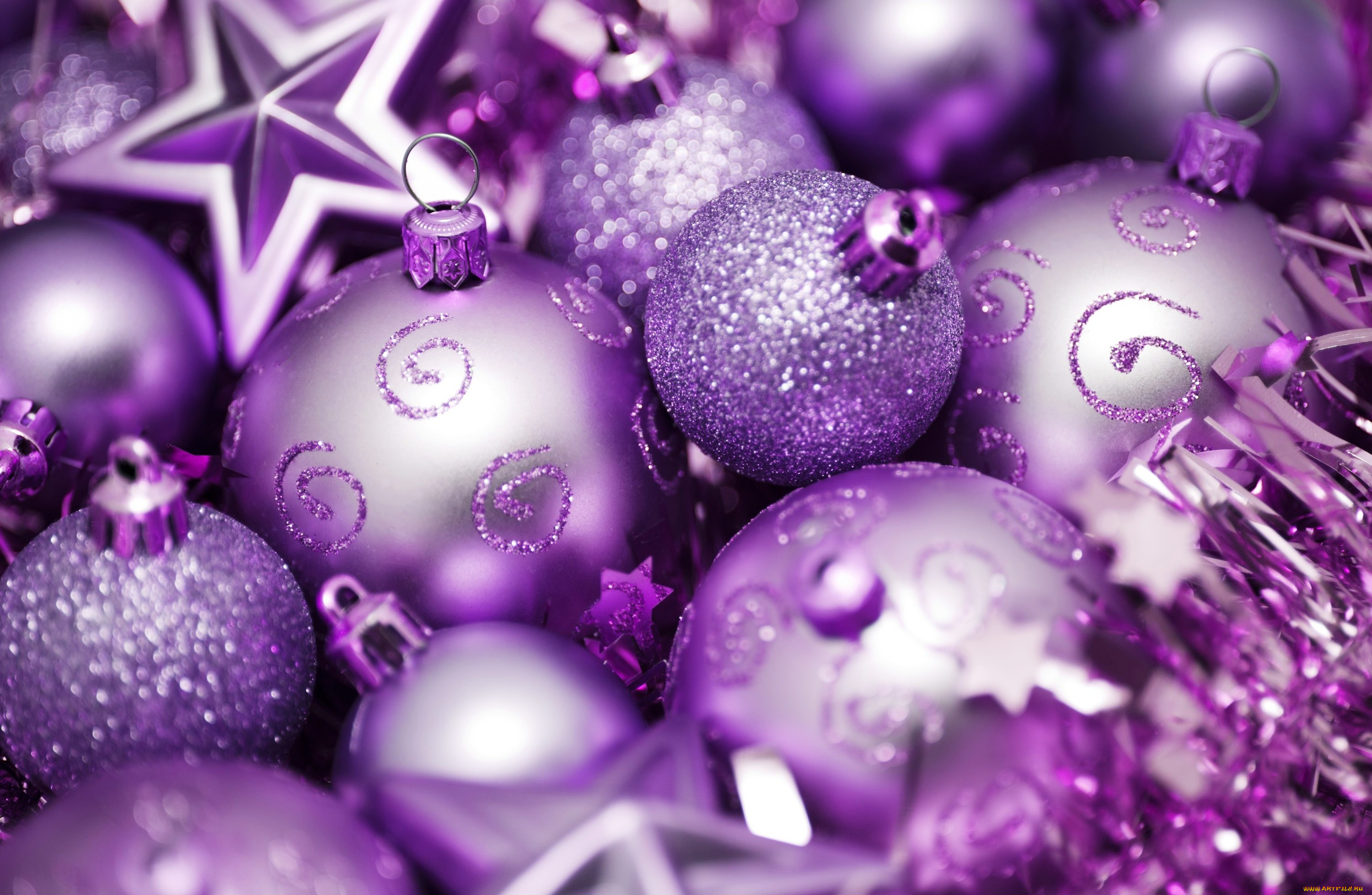 праздничные, шары, мишура, звезды, шарики