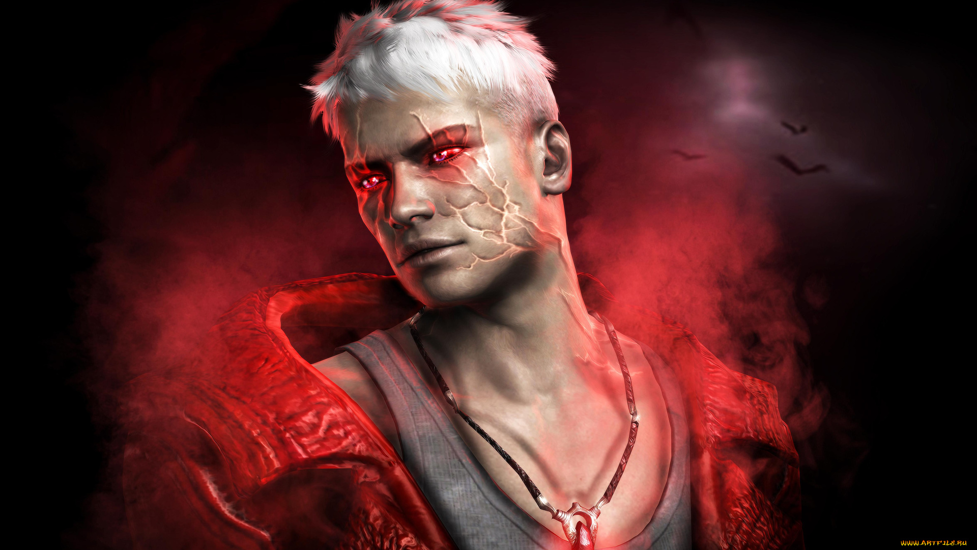 видео, игры, devil, may, cry, 4, парень, кулон, демон, блондин