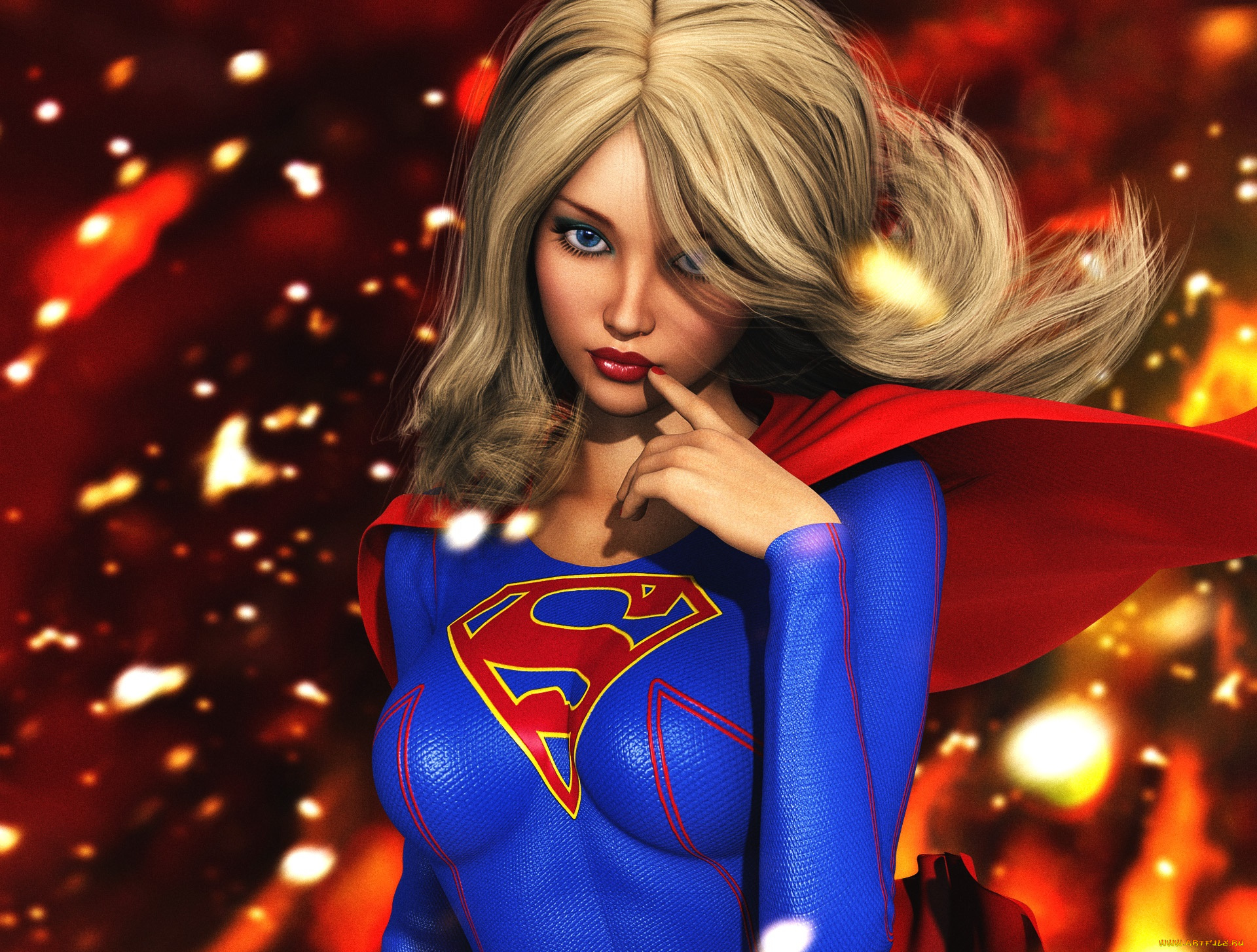 3д, графика, фантазия, , fantasy, фон, девушка, взгляд