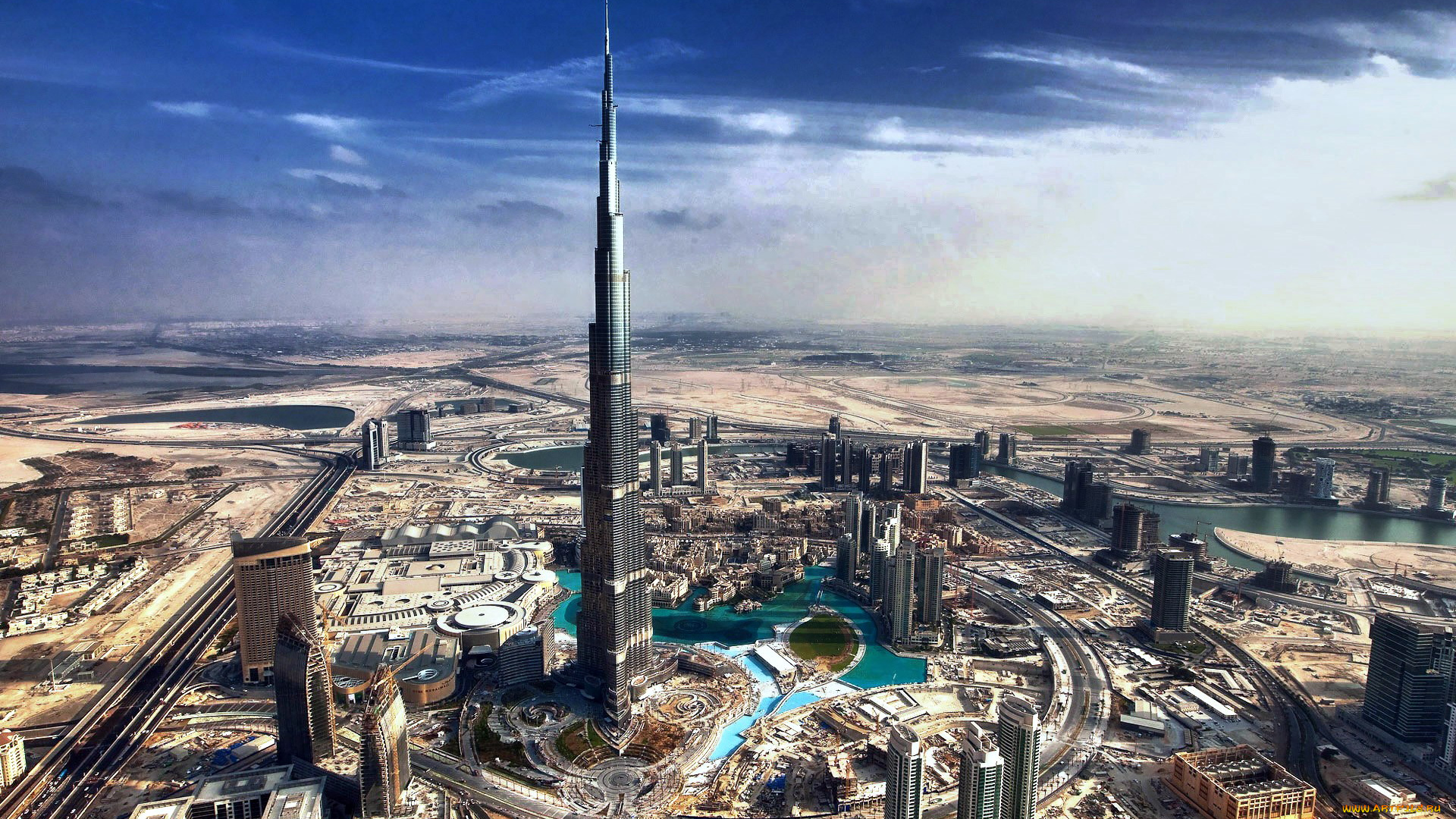 города, дубай, , оаэ, панорама