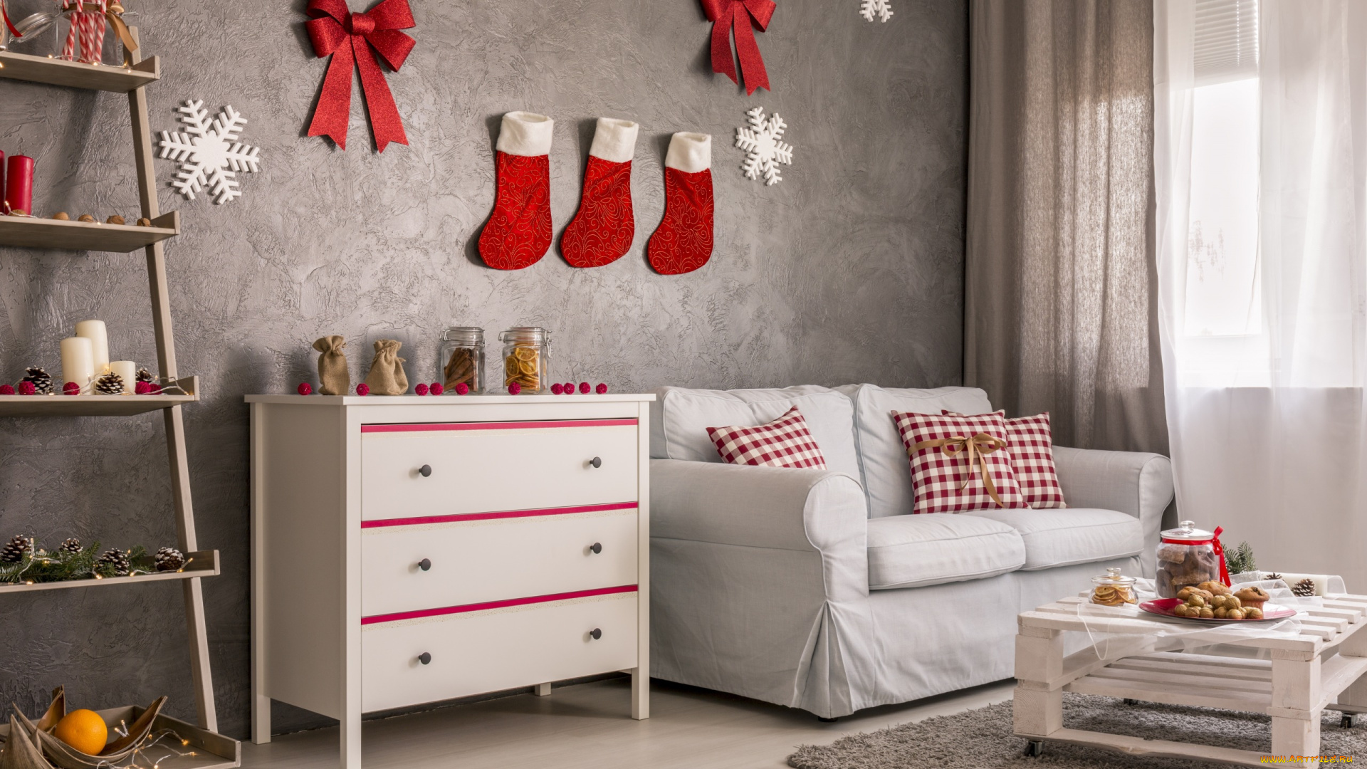 праздничные, -, разное, , новый, год, праздник, носки, декор, комната, стиль, новый, год, уют