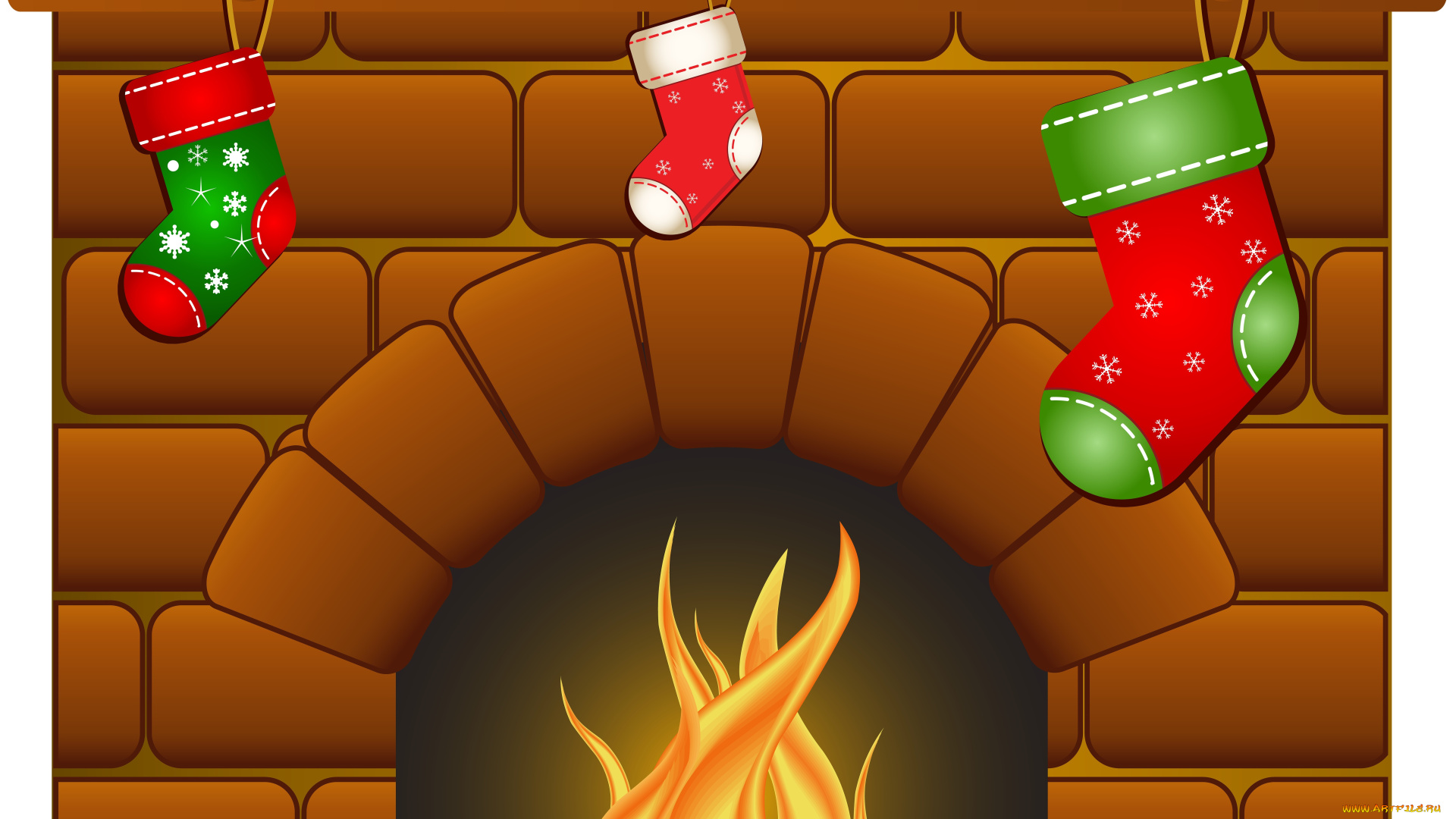 праздничные, векторная, графика, , новый, год, подарки, огонь, камин, фон, новый, год, праздник