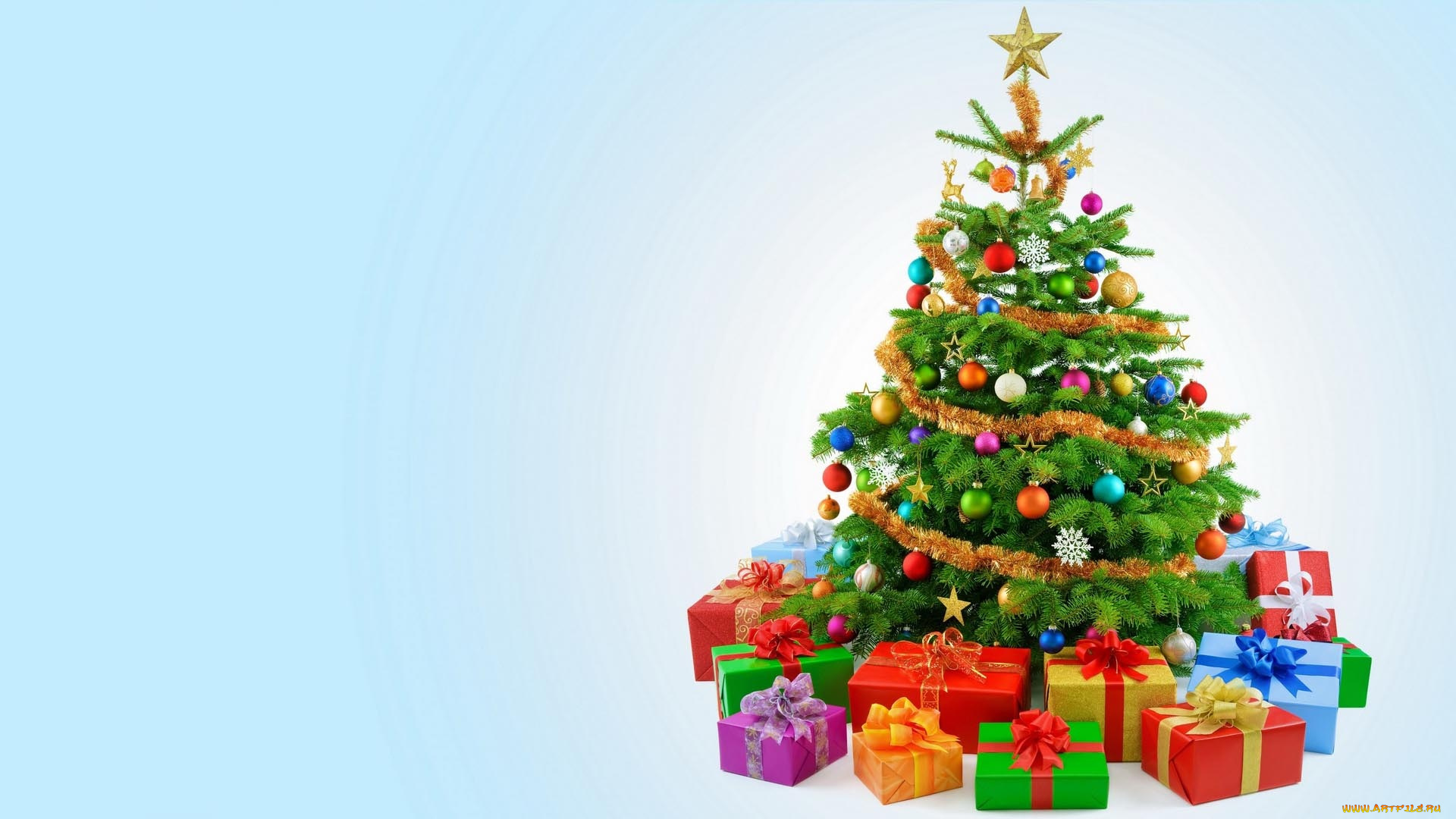 праздничные, Ёлки, новый, год, праздник, фон