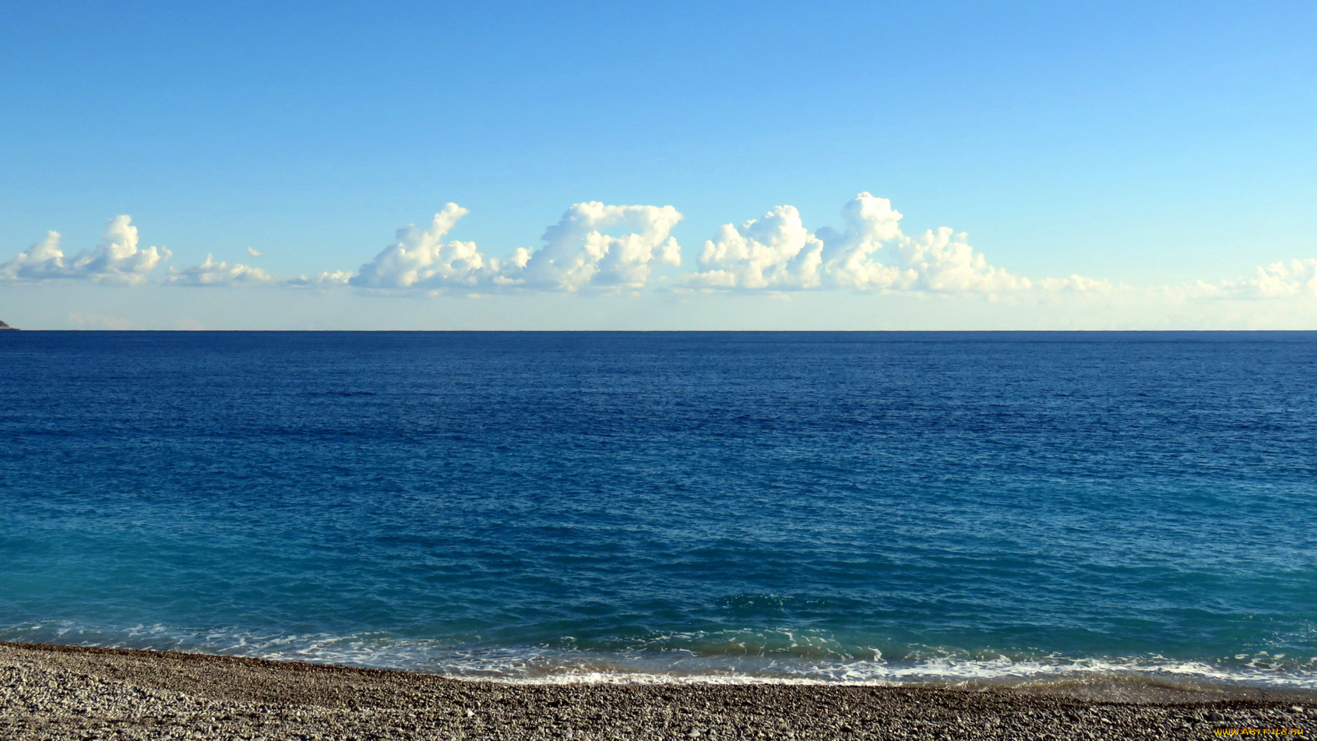 природа, побережье, море, облака, пляж