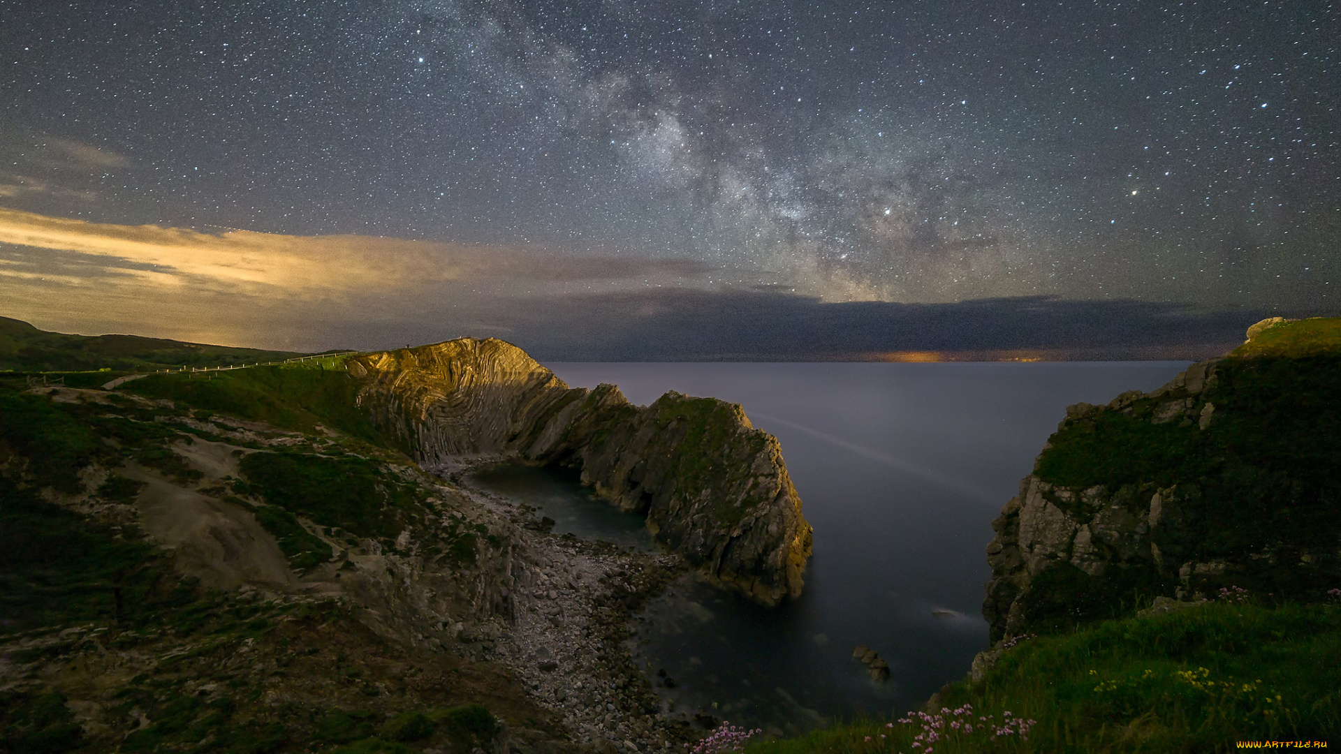 природа, побережье, простор