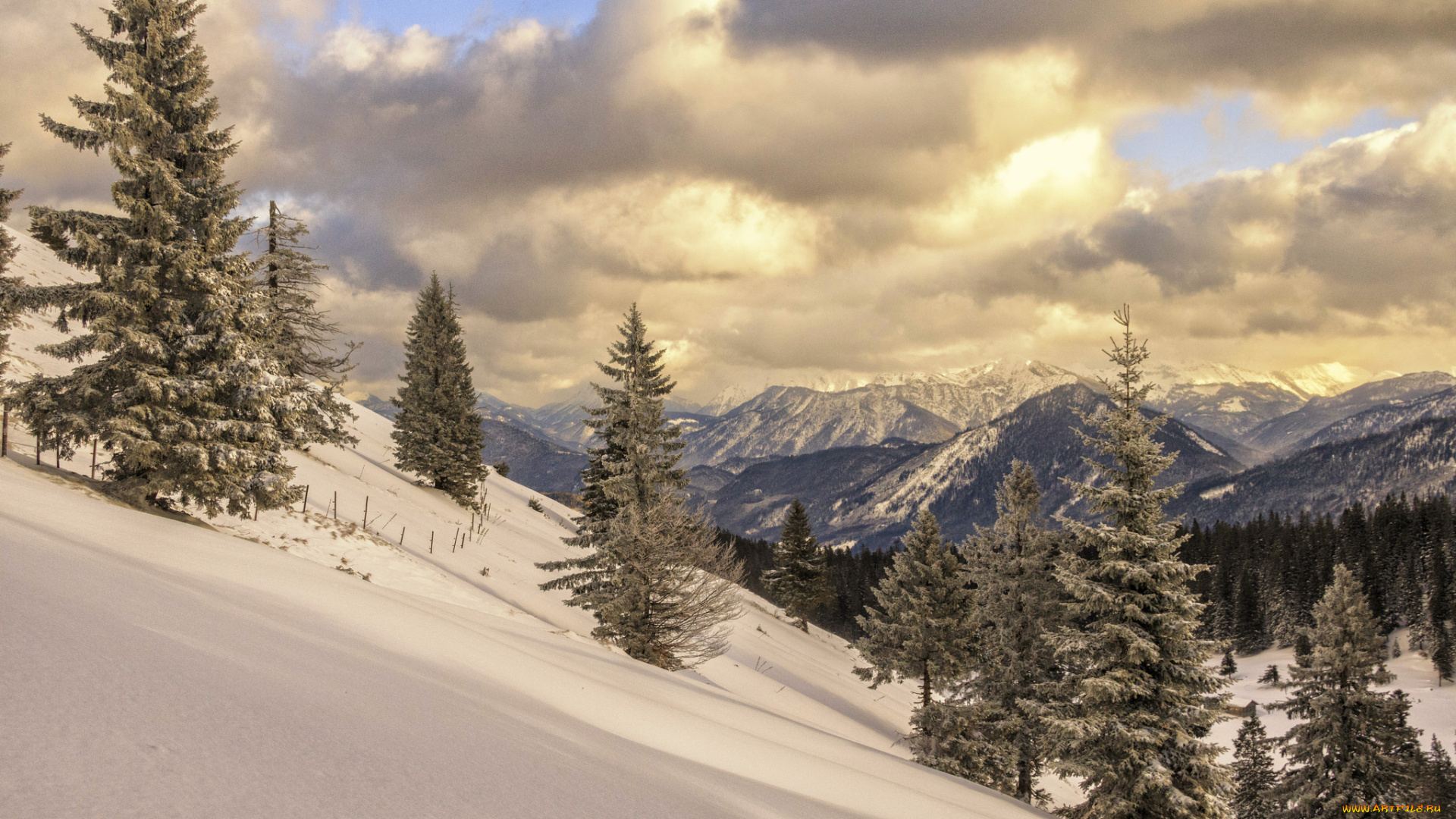 природа, зима, простор