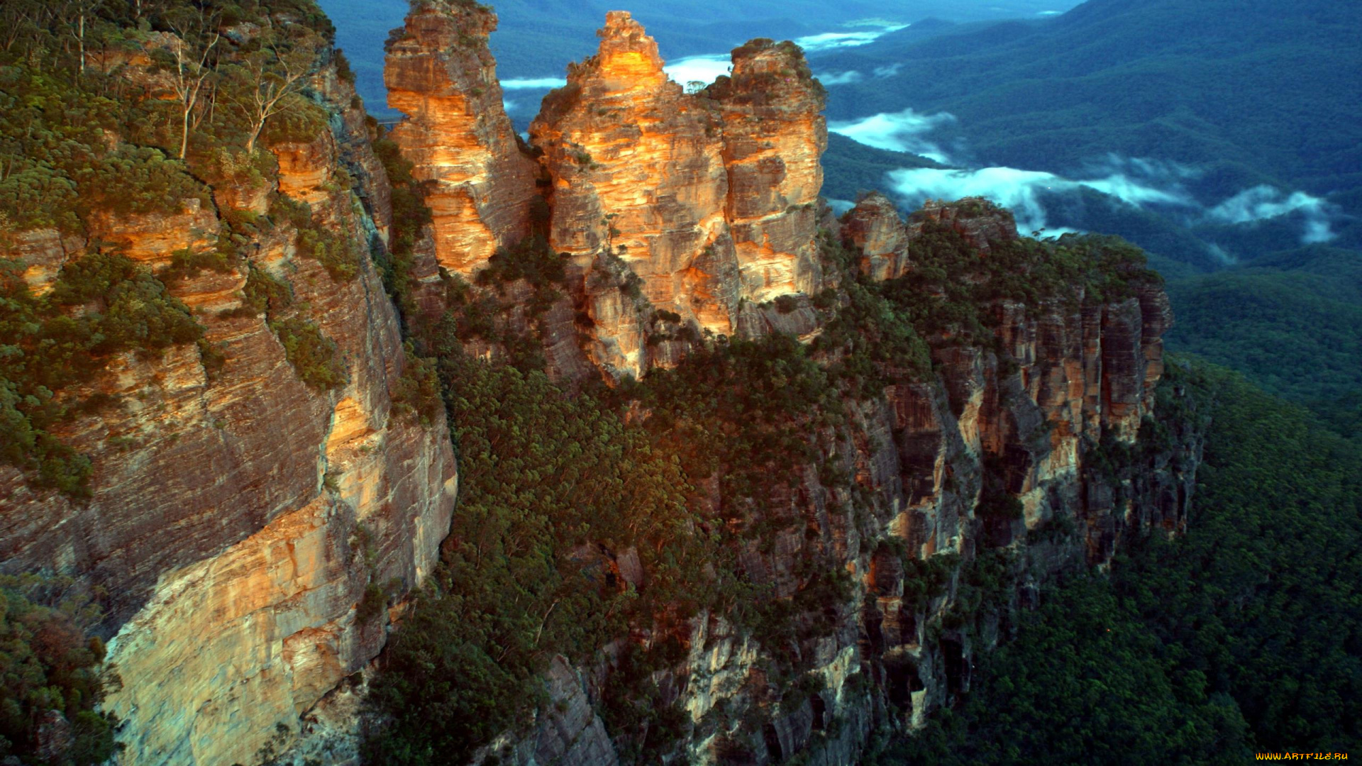 three, sisters, mountains, new, south, wales, australia, природа, горы, new, south, wales, three, sisters, mountains