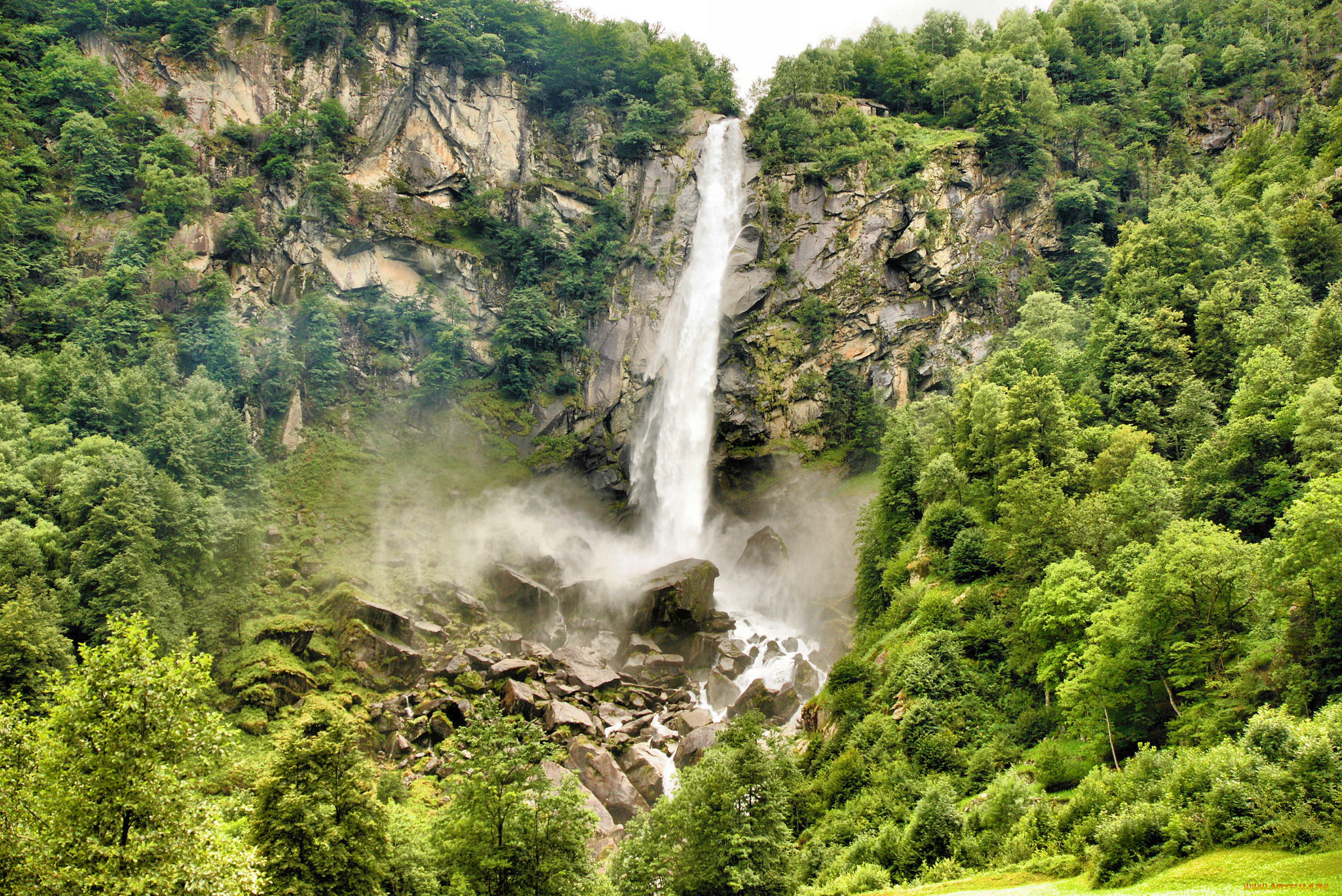 природа, водопады, простор