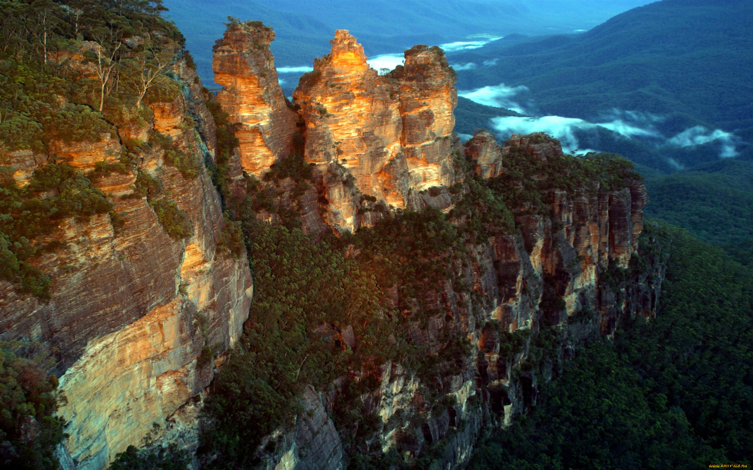 three, sisters, mountains, new, south, wales, australia, природа, горы, new, south, wales, three, sisters, mountains