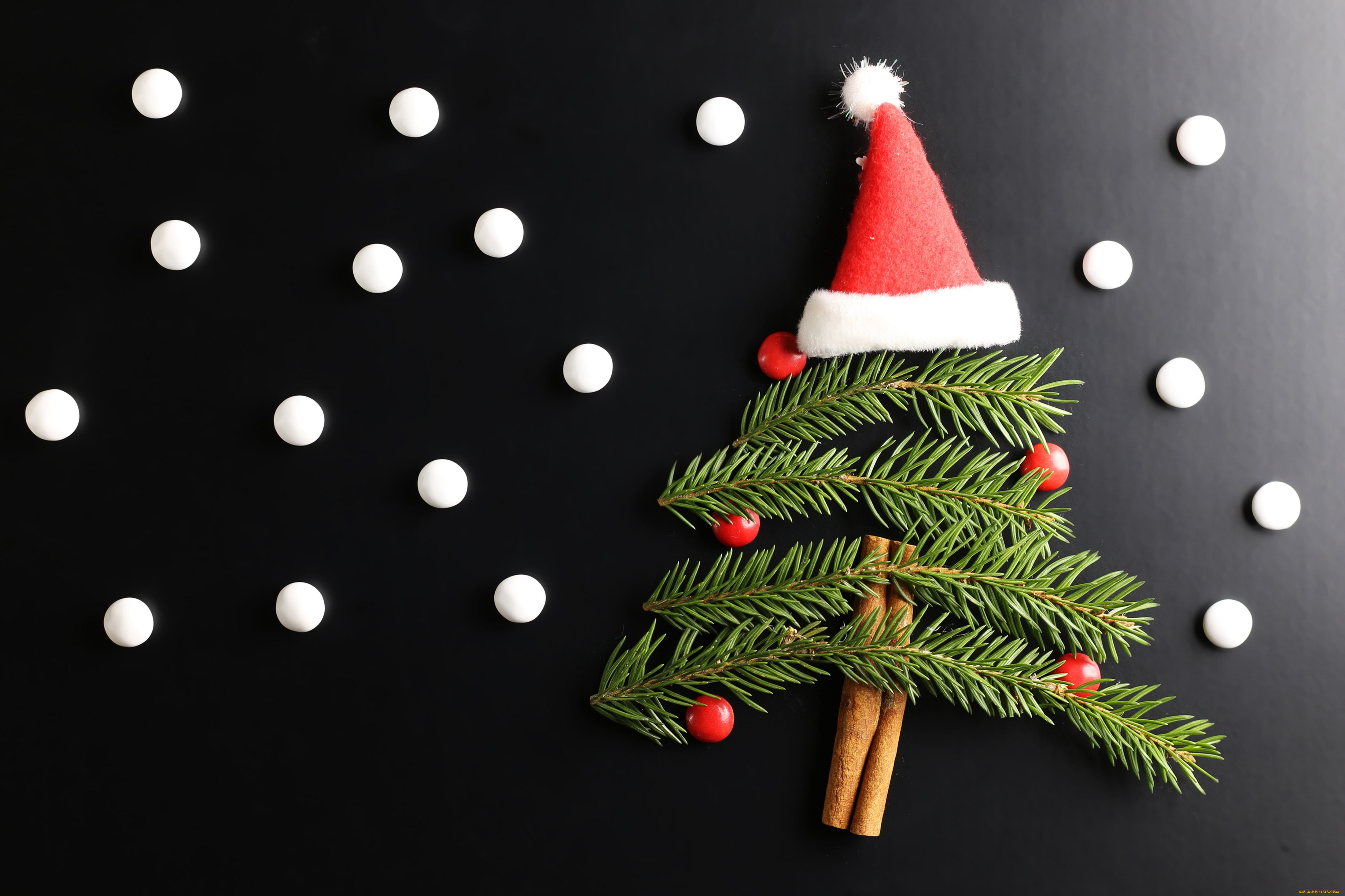 праздничные, -, разное, , новый, год, фон, новый, год, шапка, ель