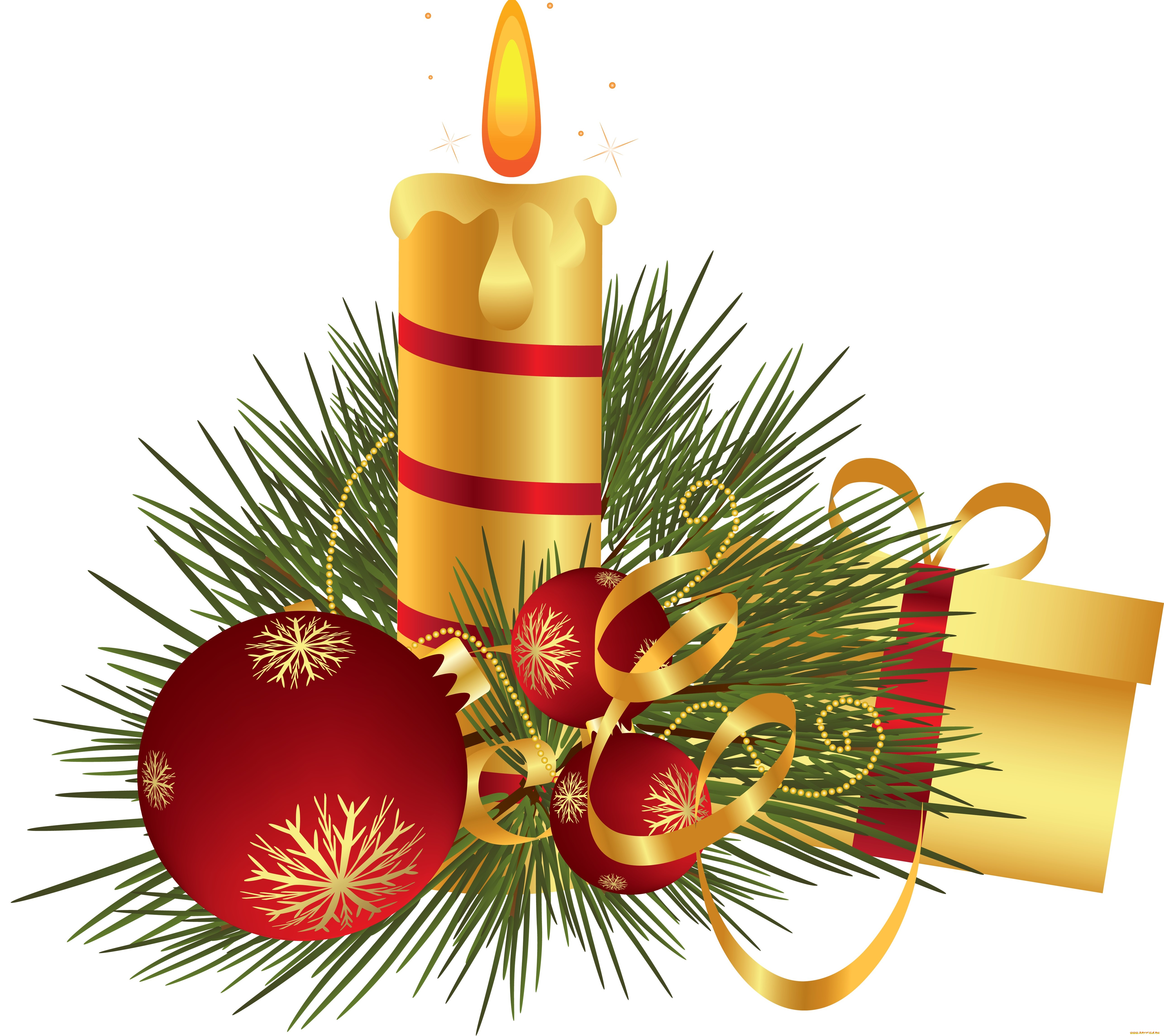 праздничные, векторная, графика, , новый, год, свеча, фон, ветки, новый, год, праздник