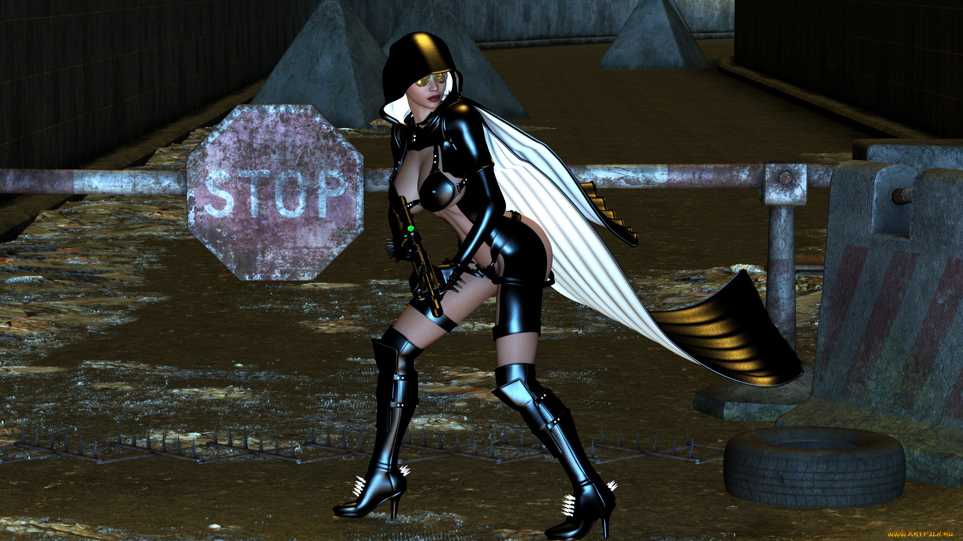 3д, графика, фантазия, , fantasy, девушка, фон, плащ, униформа