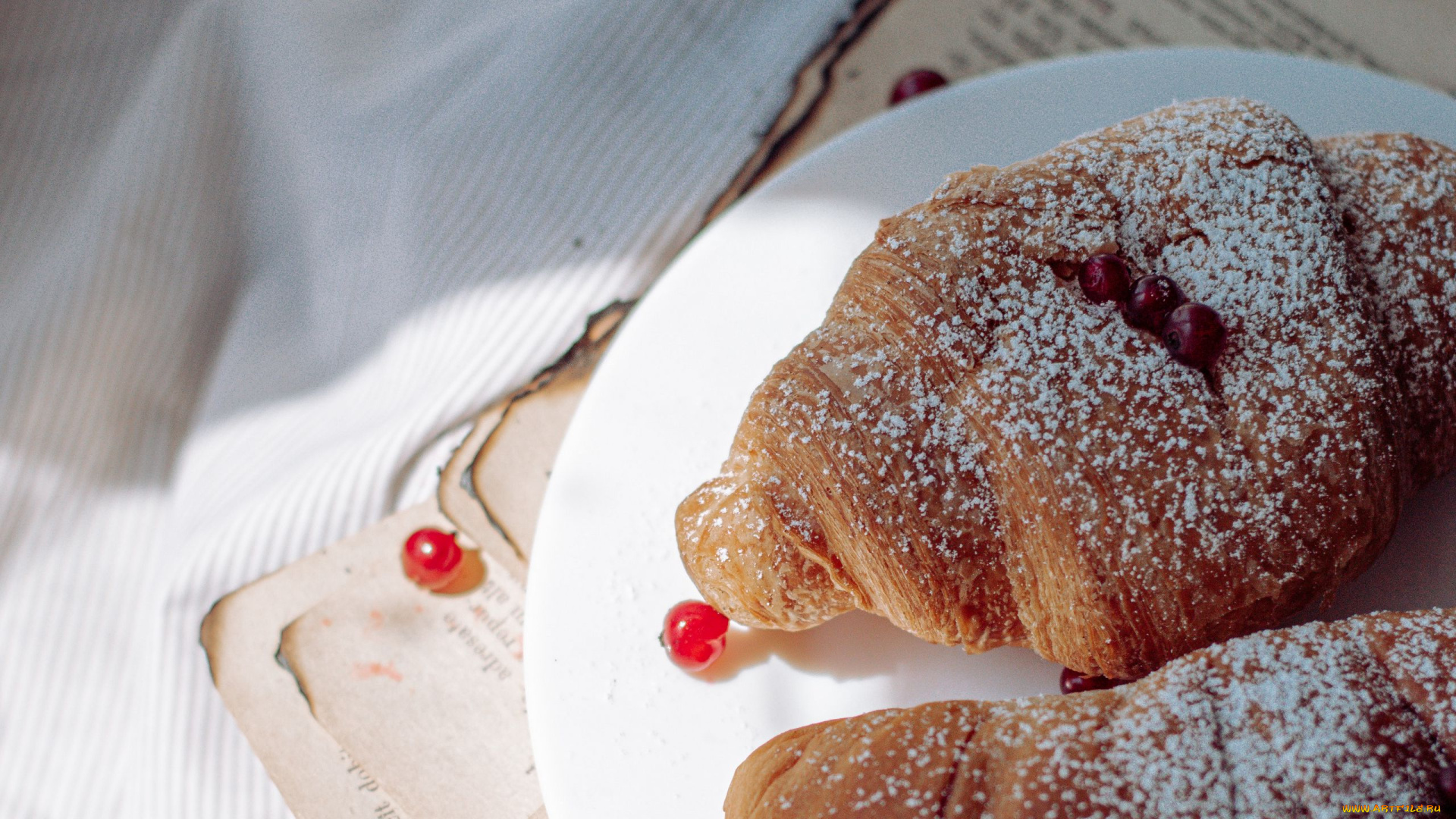 еда, хлеб, , выпечка, круассаны