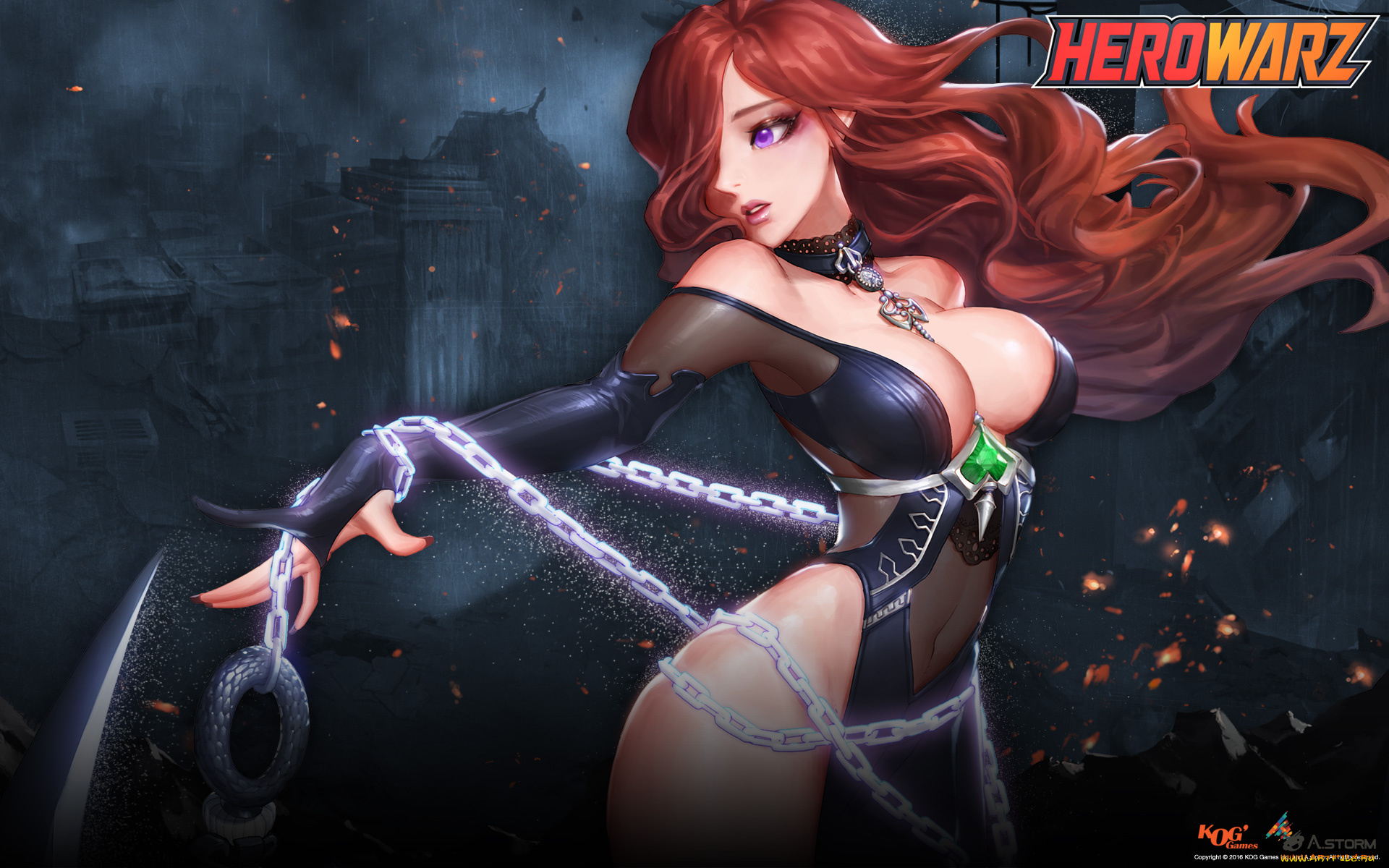 аниме, hero, warz, herowarz