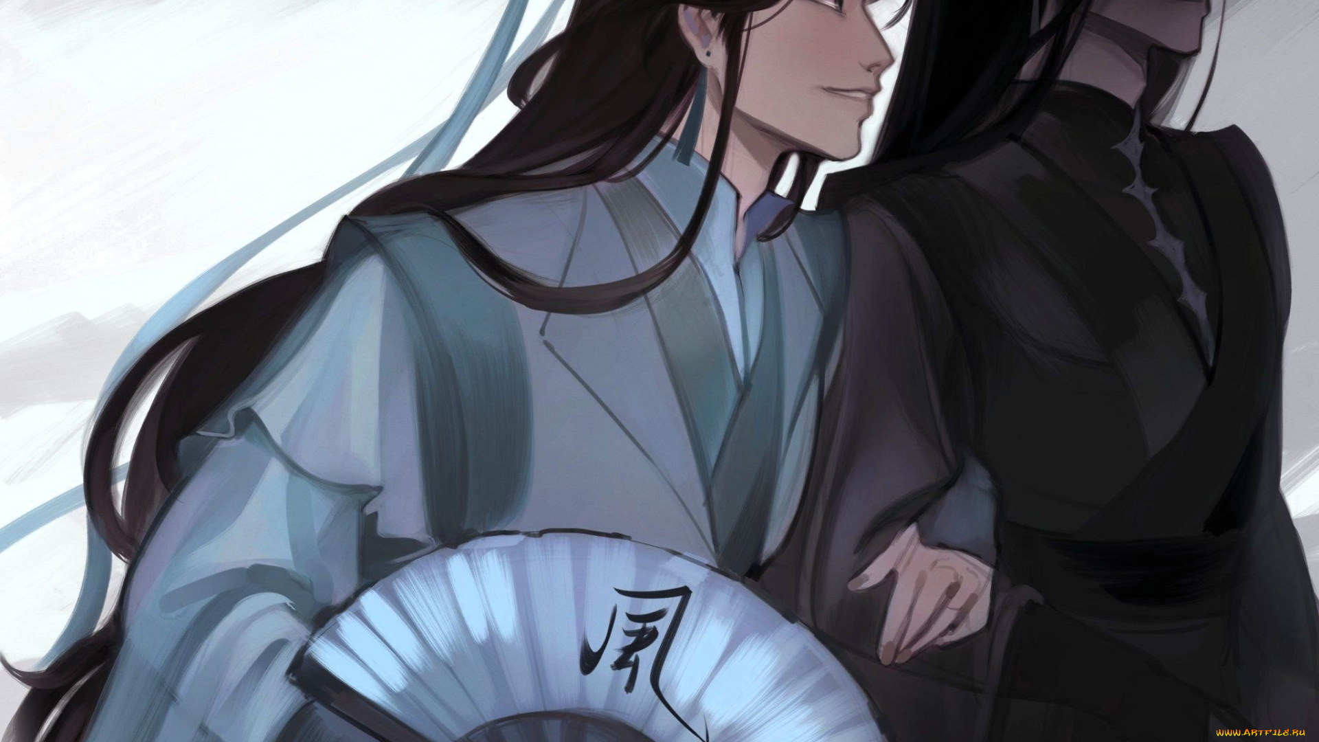 аниме, tian, guan, ci, fu, персонажи, веер