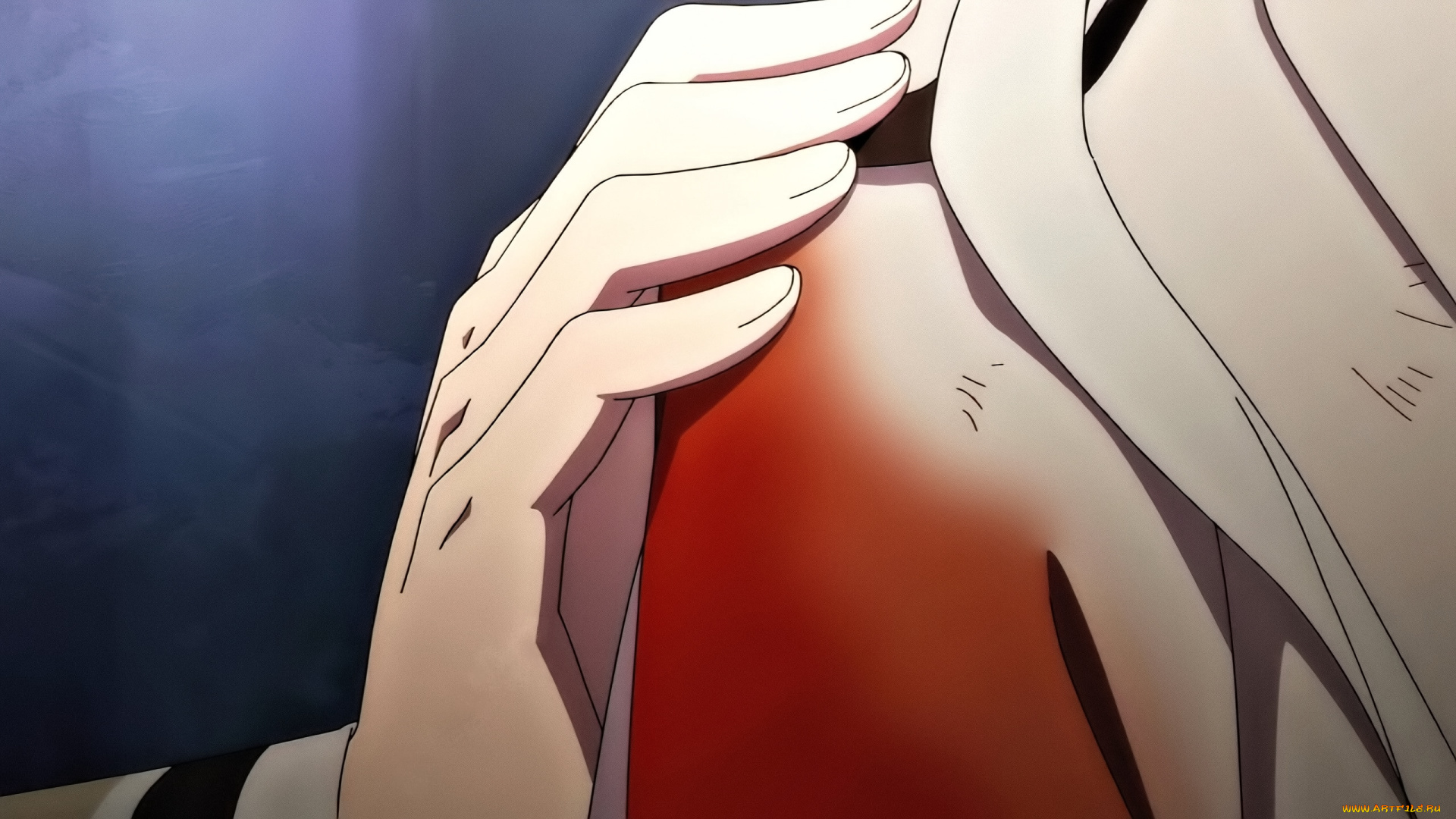 аниме, tian, guan, ci, fu, рука, плечо