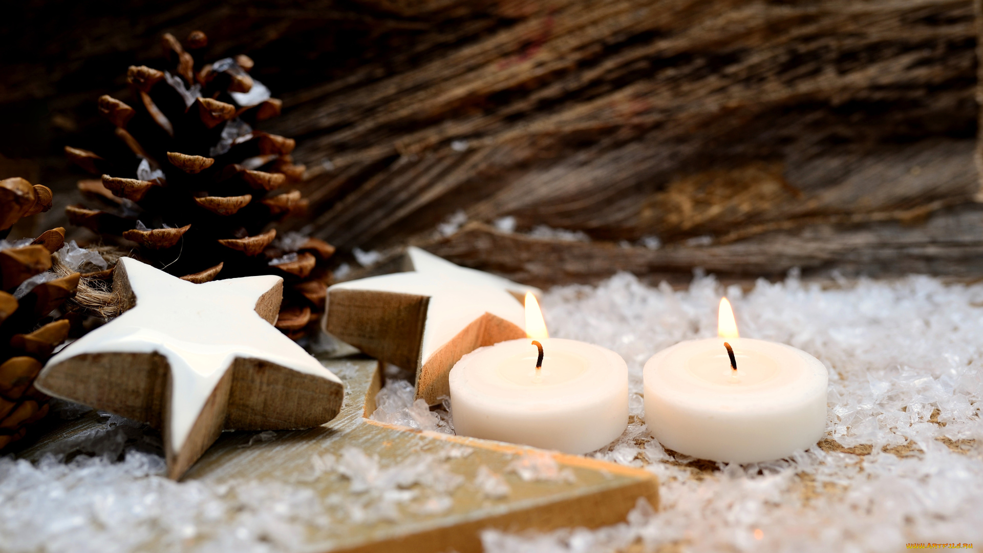 разное, свечи, шишки, звезды