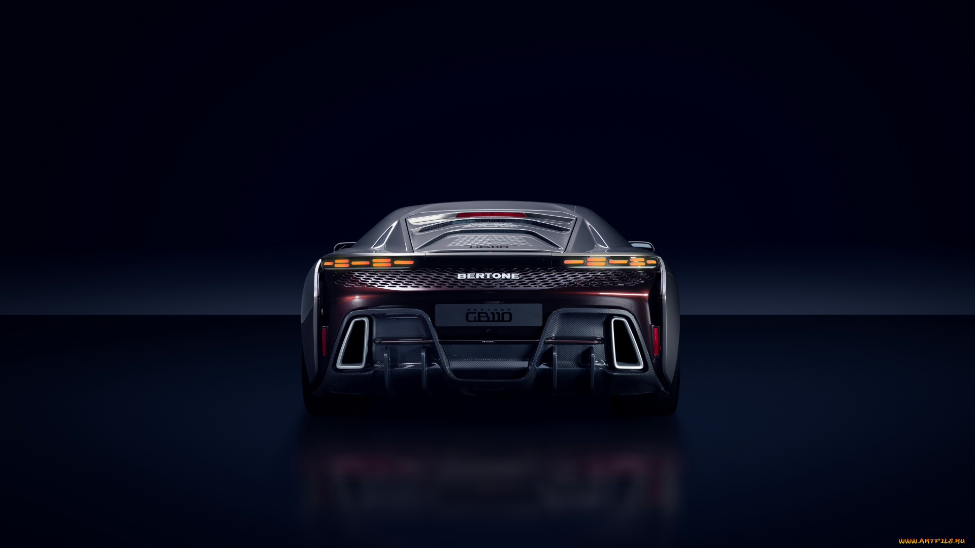 2024, bertone, gb110, elevated, performance, автомобили, bertone, gb110, elevated, performance, гиперкар, вид, сзади