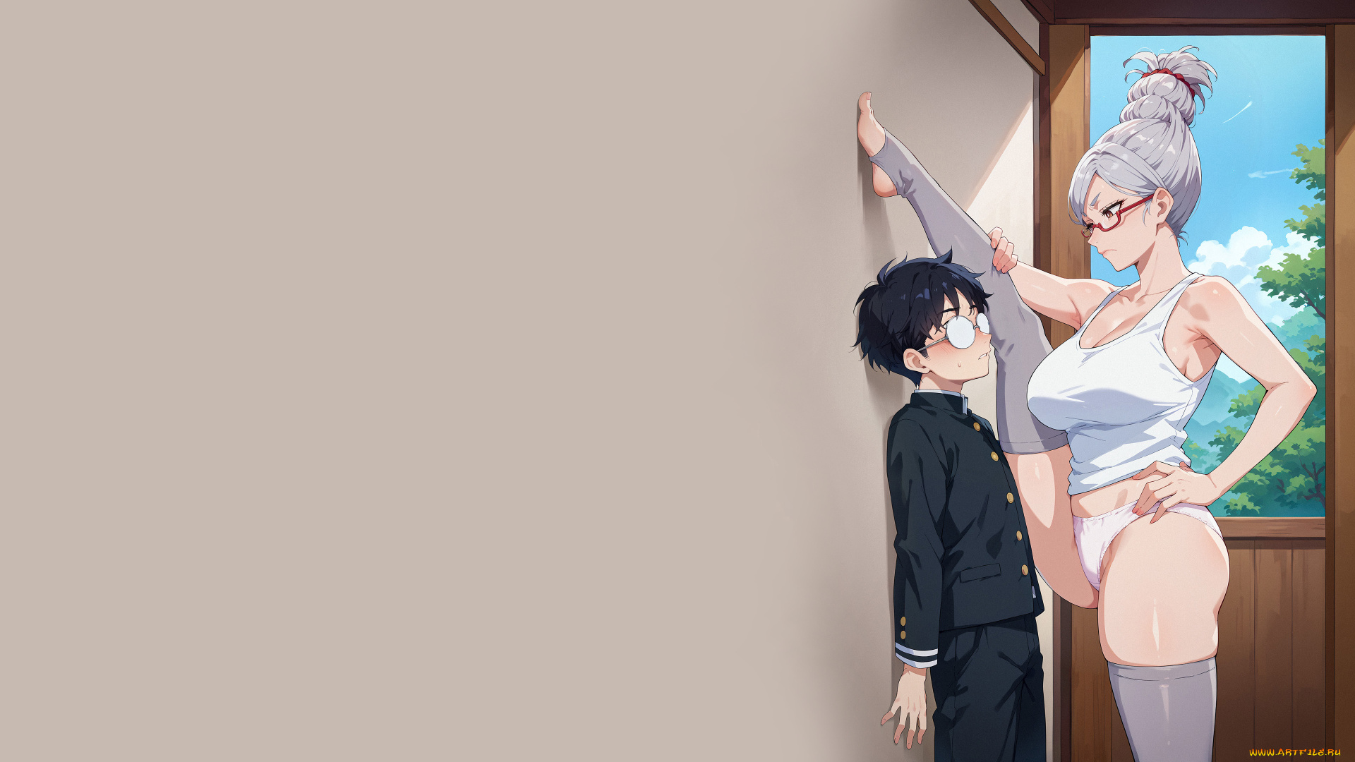 аниме, unknown, , другое, , девушка, в, очках, дандадан