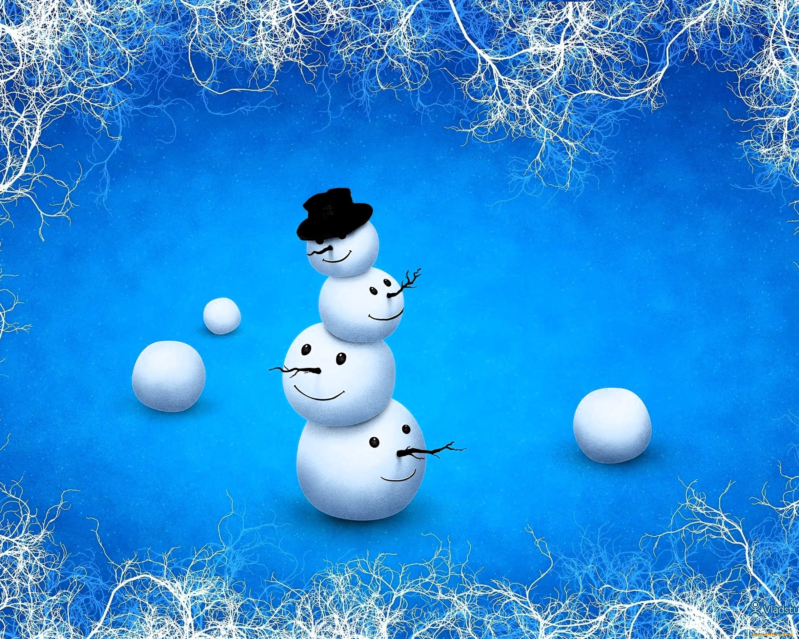 праздничные, снеговики, снеговик, головы, шляпа, узоры