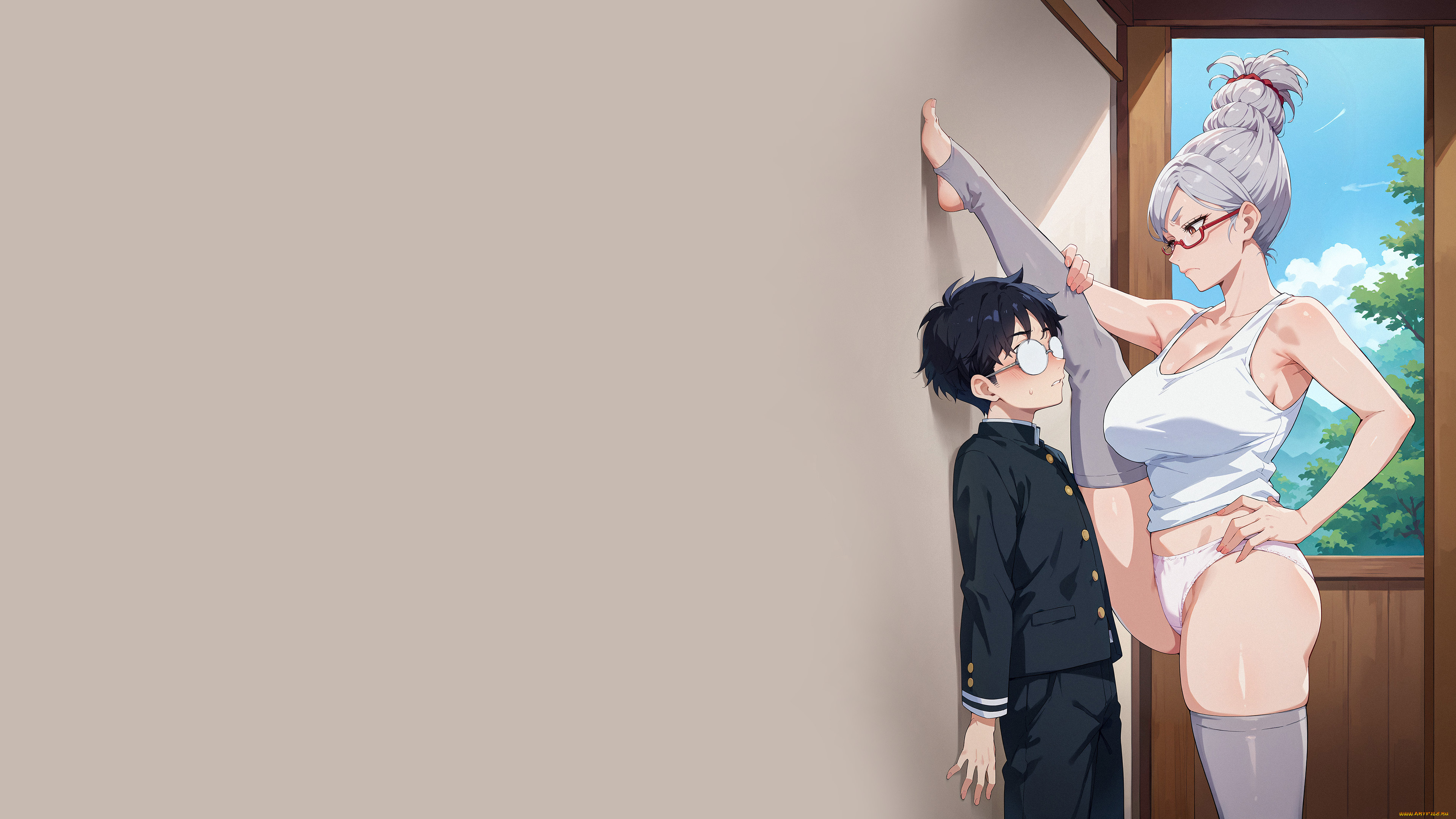 аниме, unknown, , другое, , девушка, в, очках, дандадан