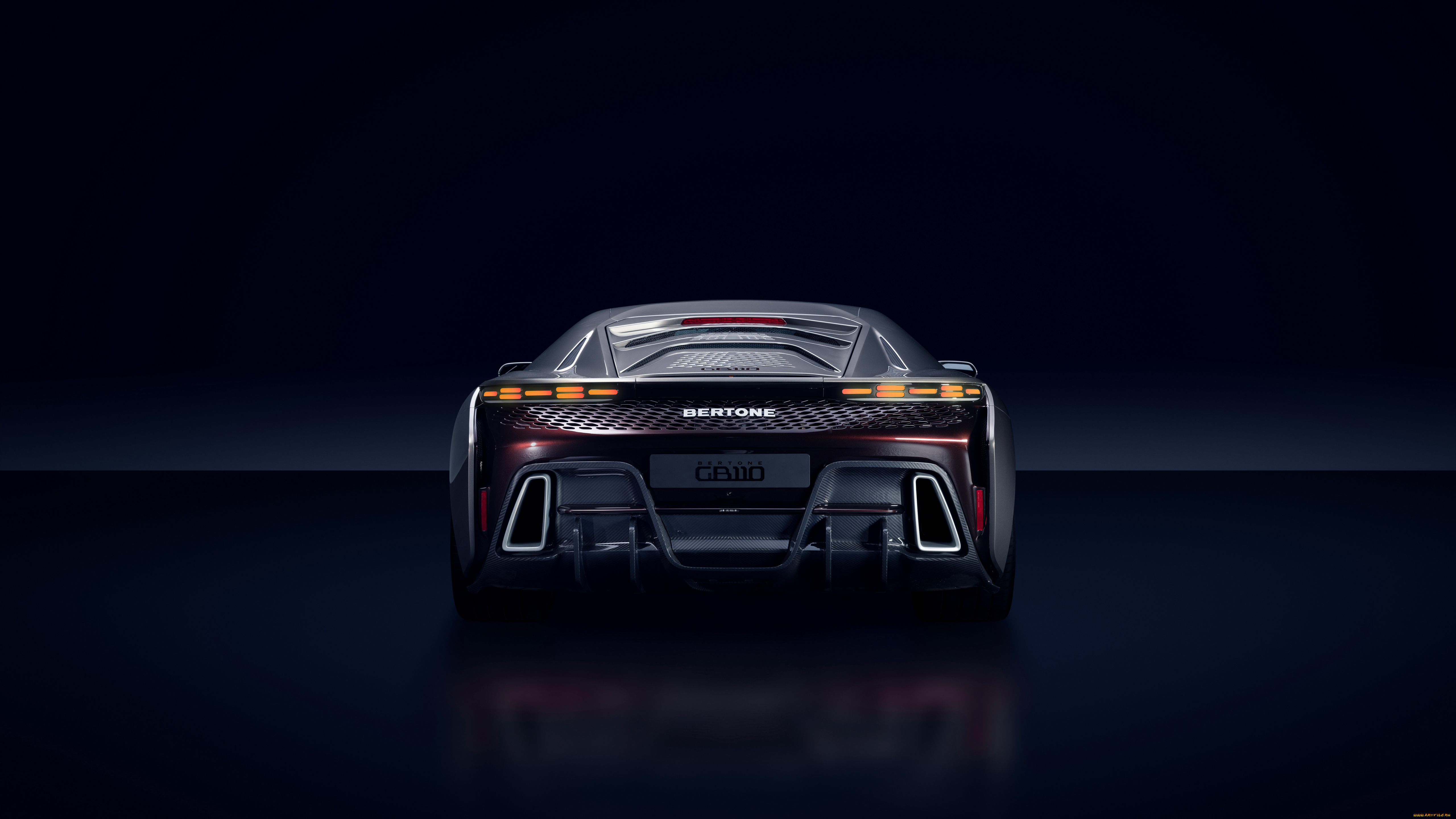 2024, bertone, gb110, elevated, performance, автомобили, bertone, gb110, elevated, performance, гиперкар, вид, сзади
